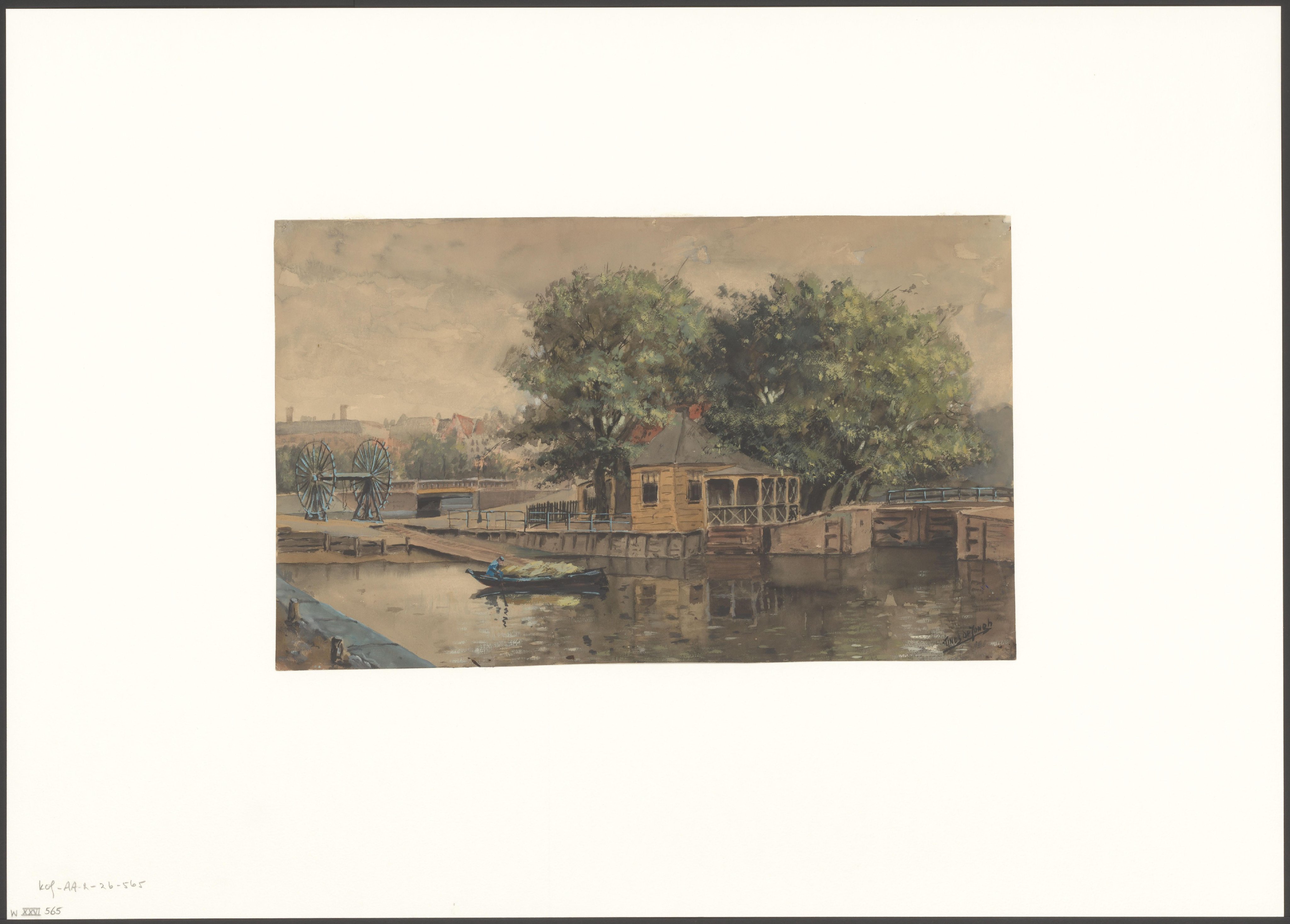 Gezicht op het Polderhuis aan de Stadhouderskade