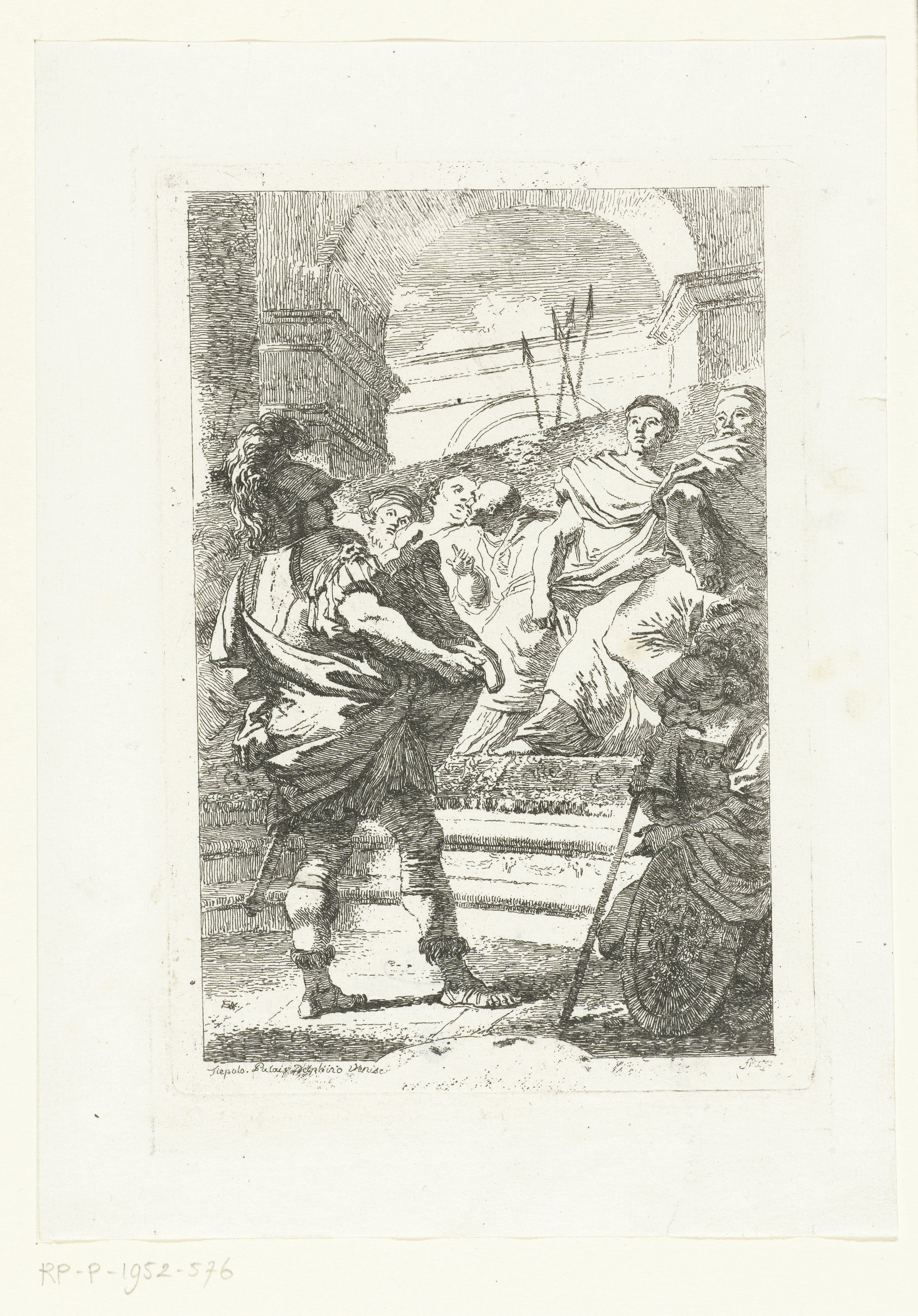 Mucius Scaevola voor Porsenna