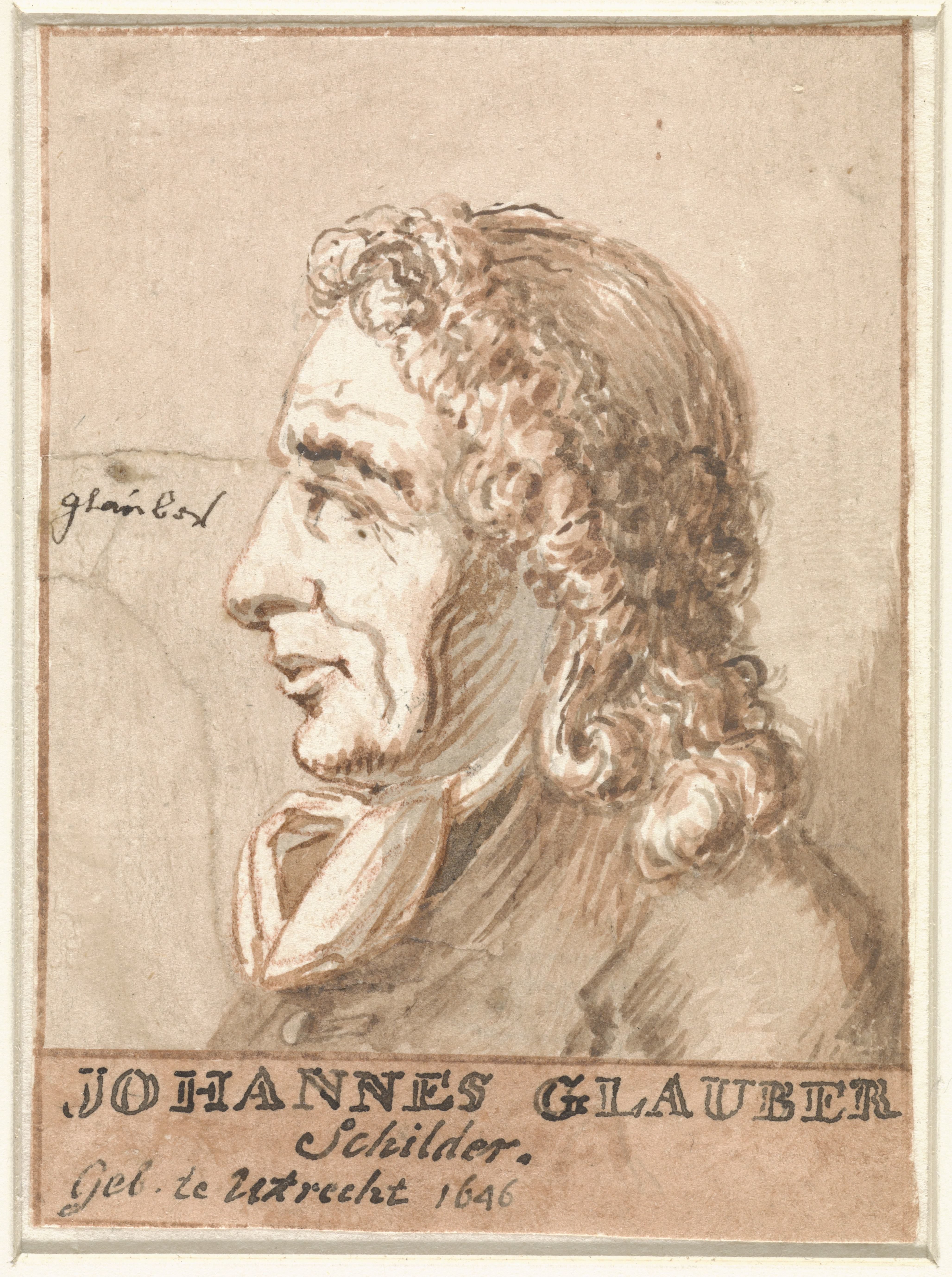 Portret van Johannes Glauber