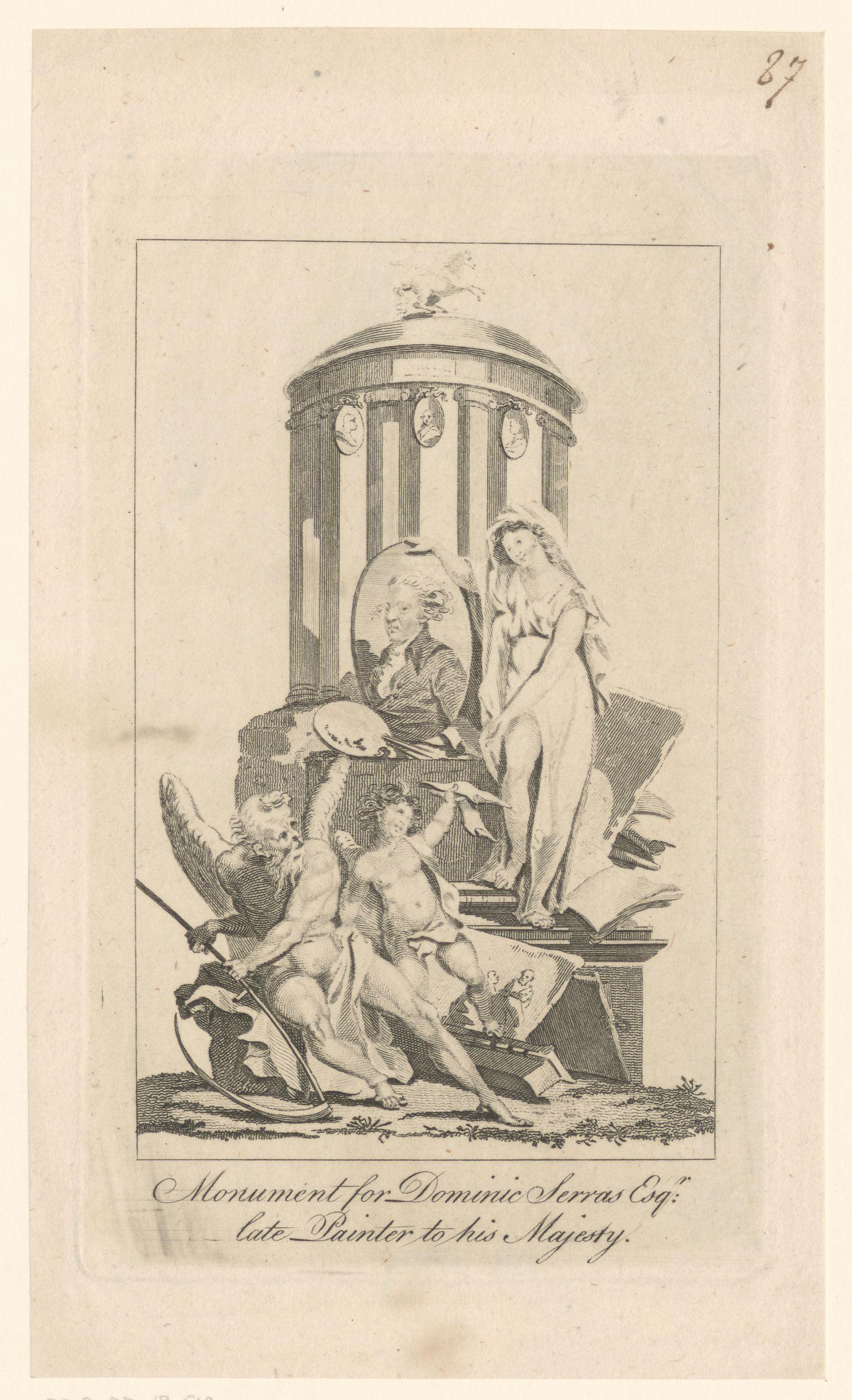 Monument voor Dominic Serres Esqr.