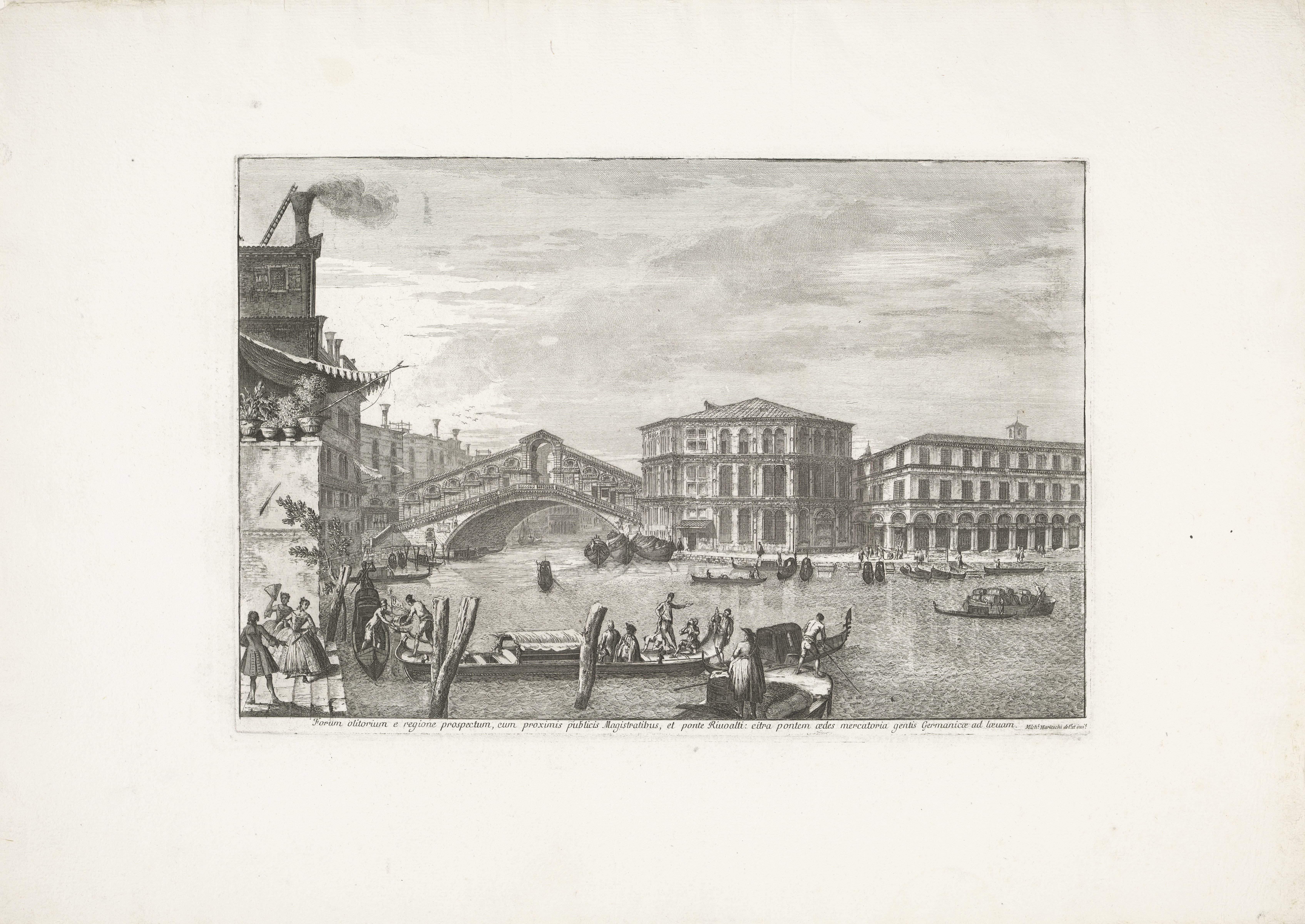 Ponte di Rialto en Palazzo dei Camerlenghi te Venetië