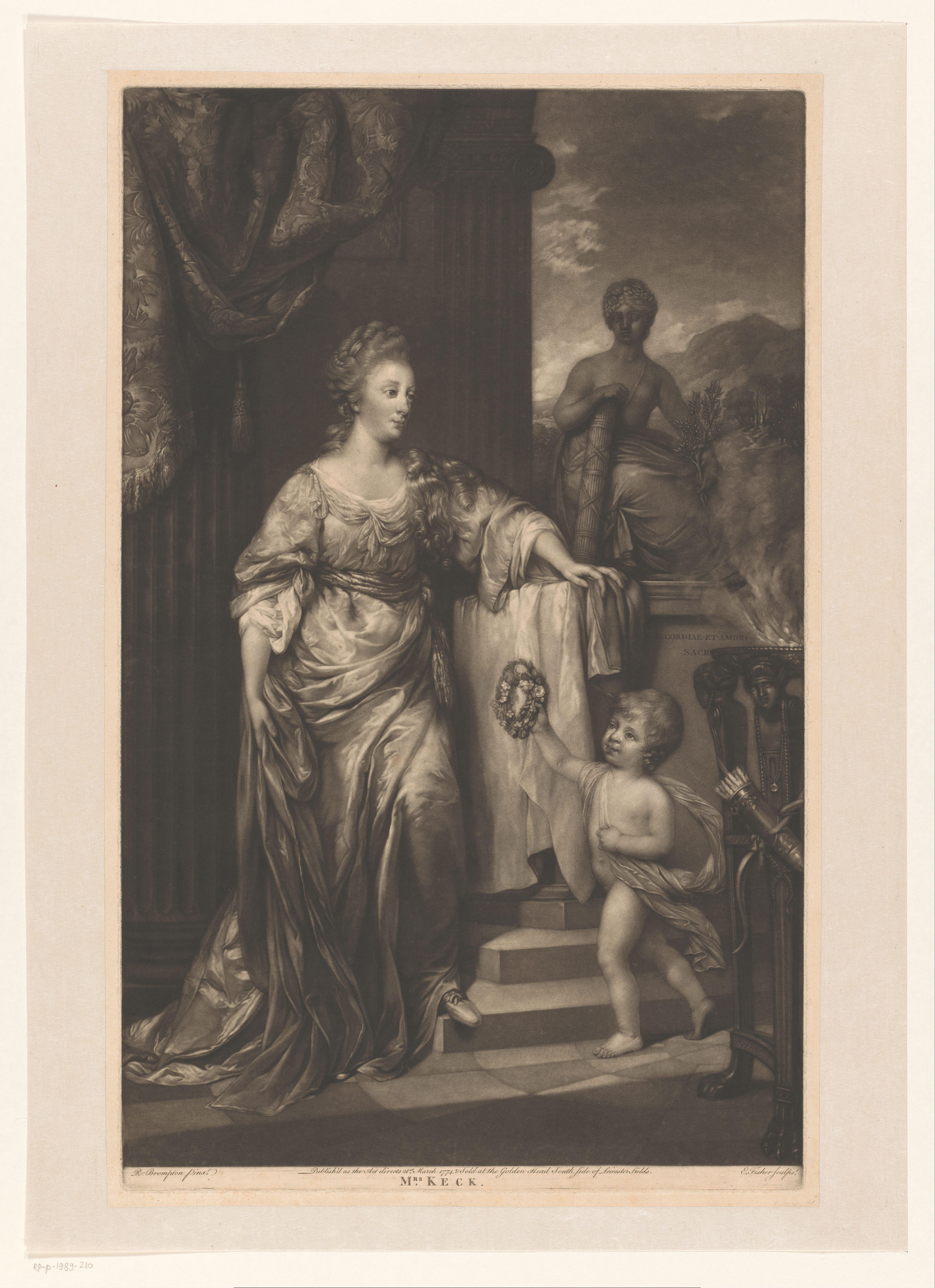 Portret van Elisabeth Legh
