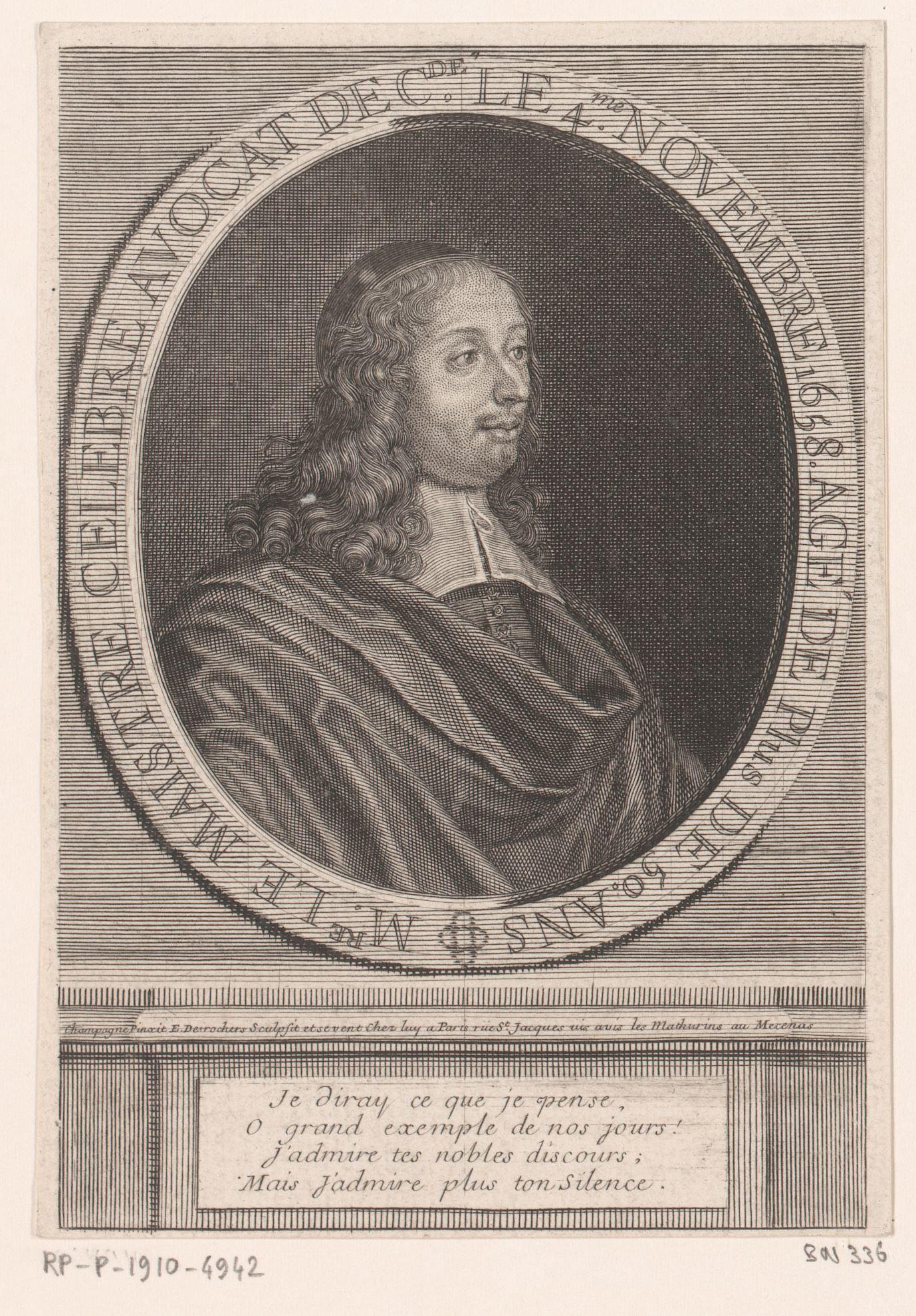 Portret van Antoine le Maitre