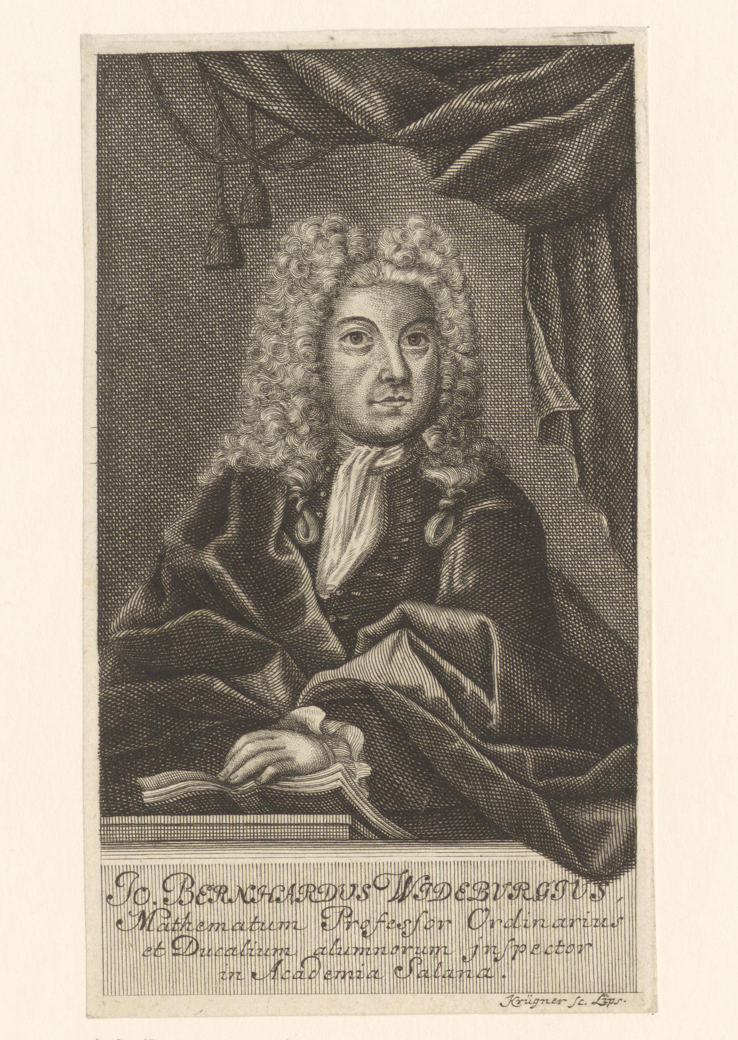 Portret van Johann Bernhard Wiederburg