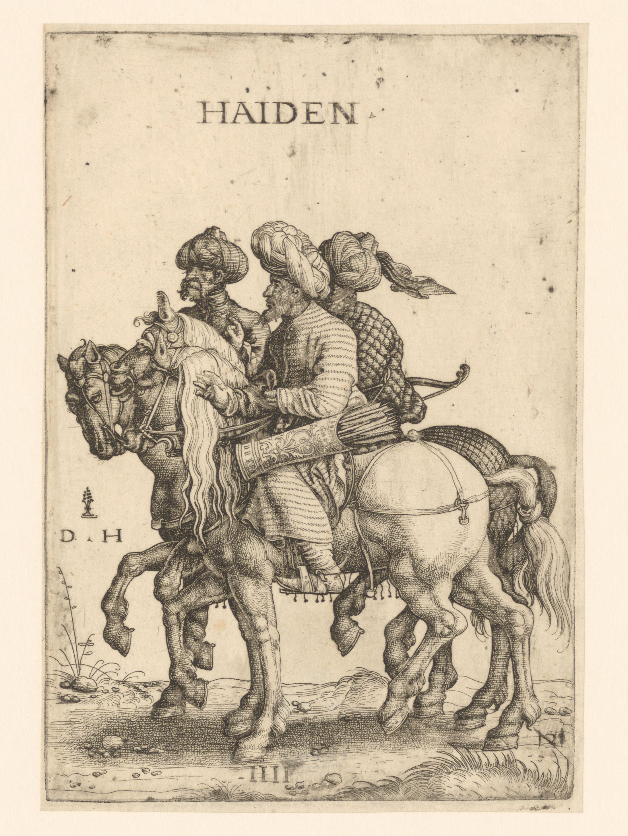 Drie mannen te paard