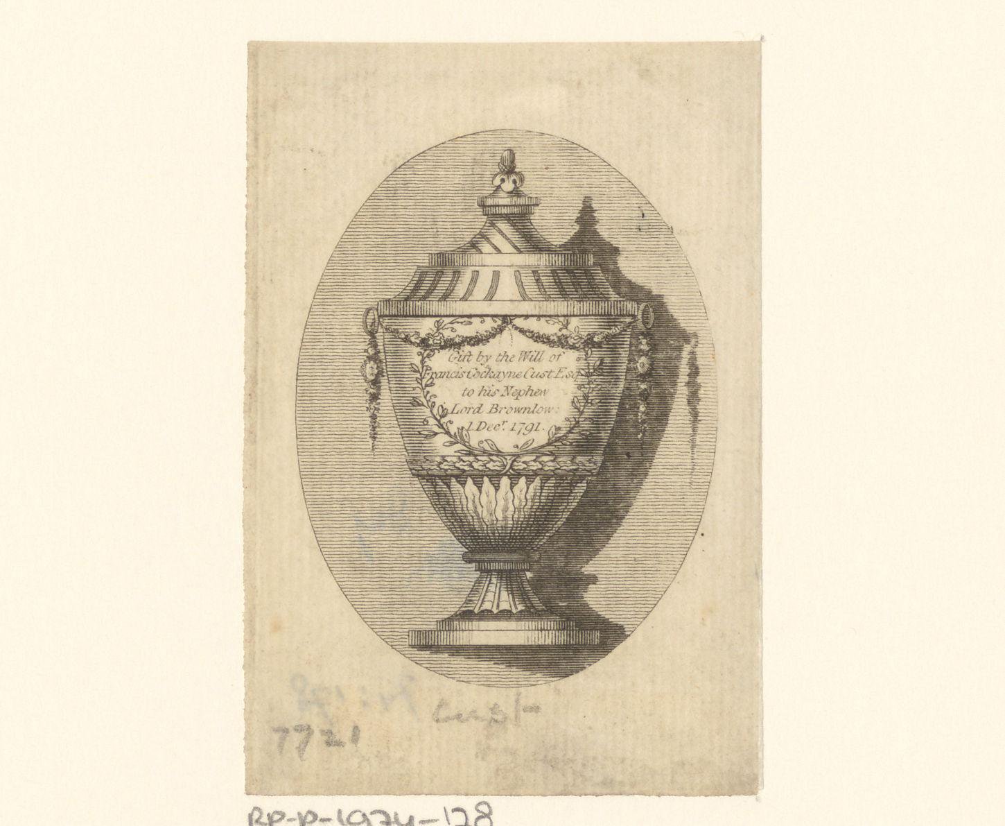 Ex libris van lord Brownlow