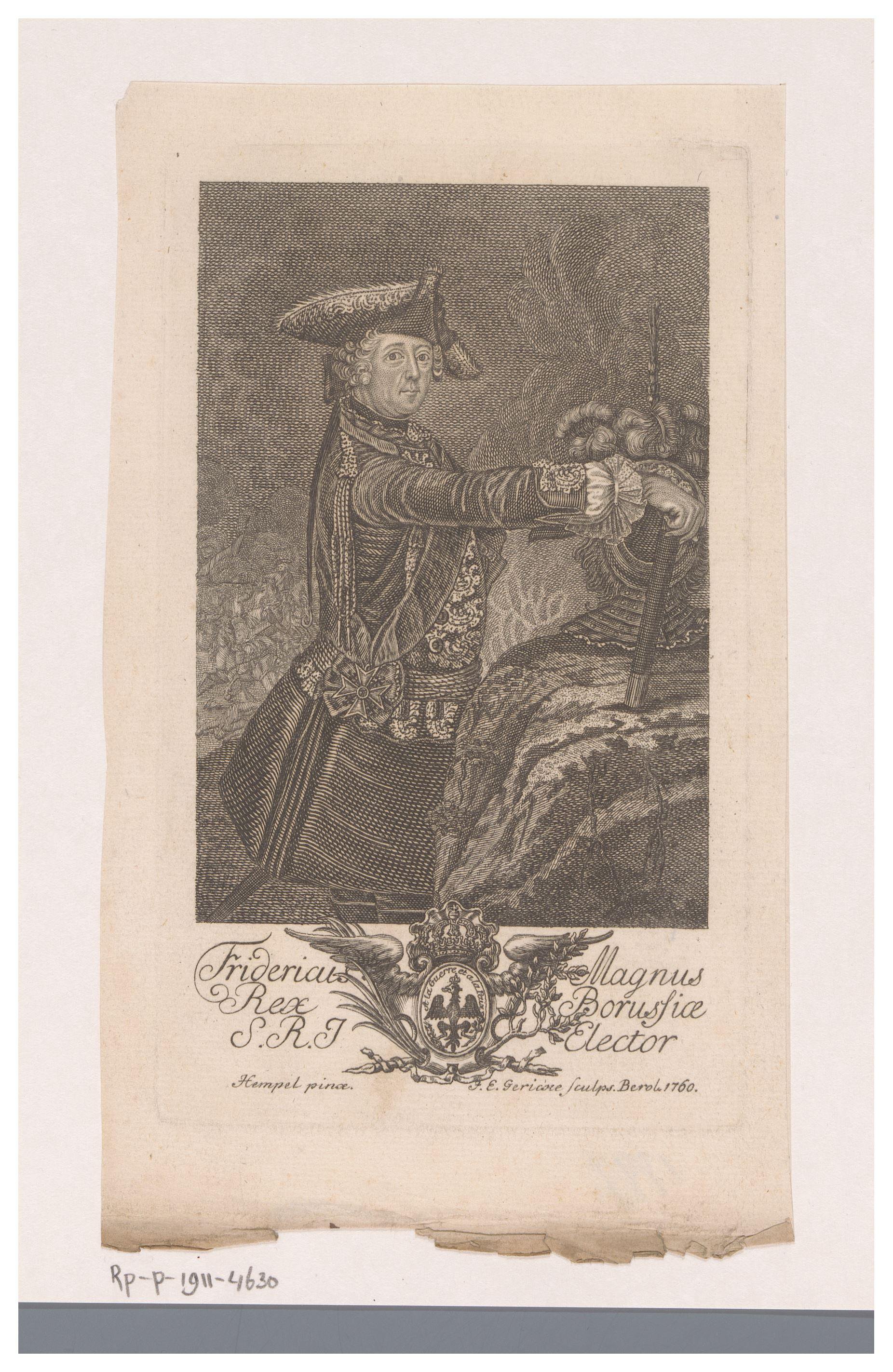 Portret van Frederik de Grote