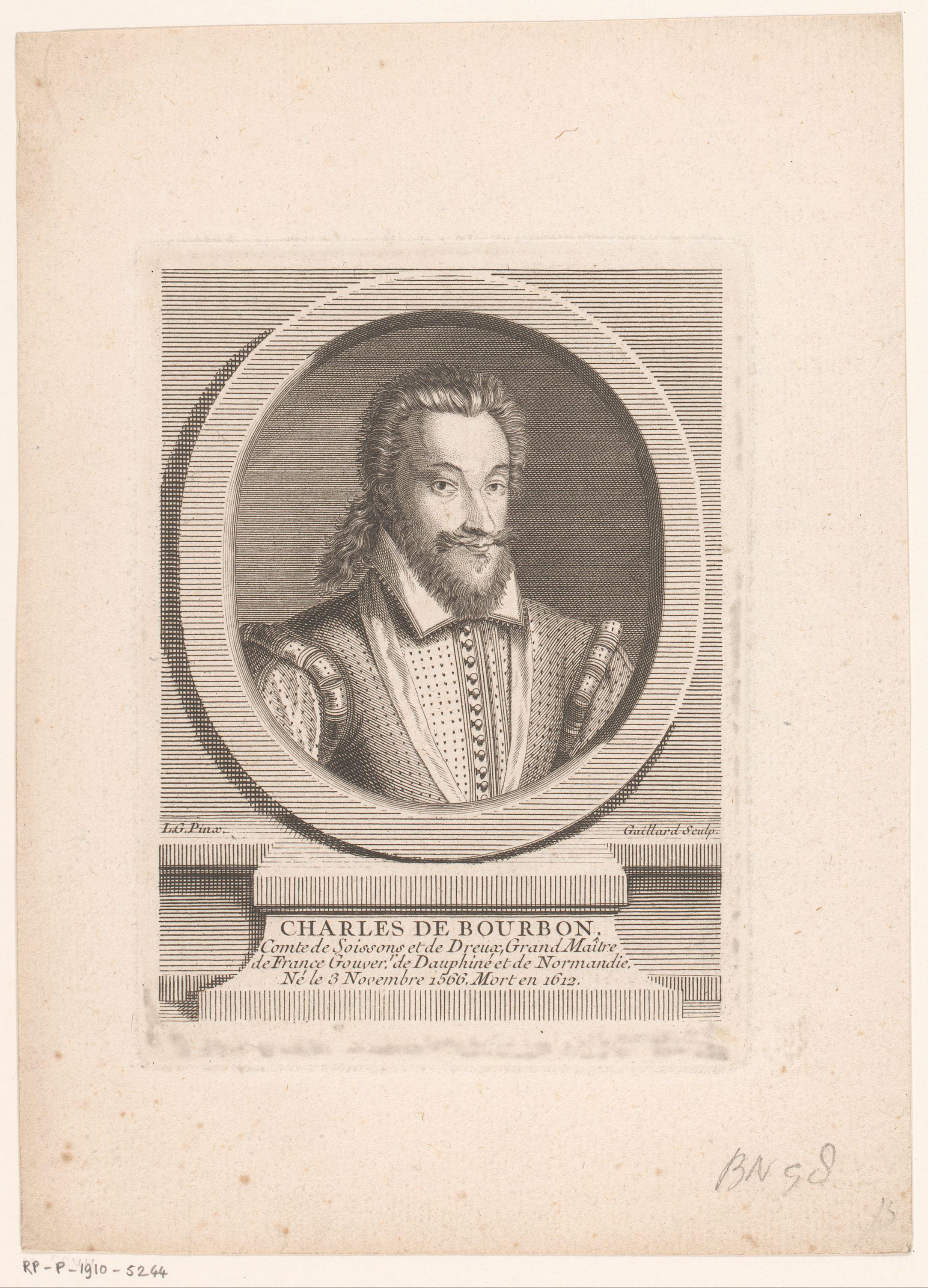 Portret van Charles de Bourbon, graaf van Soisson