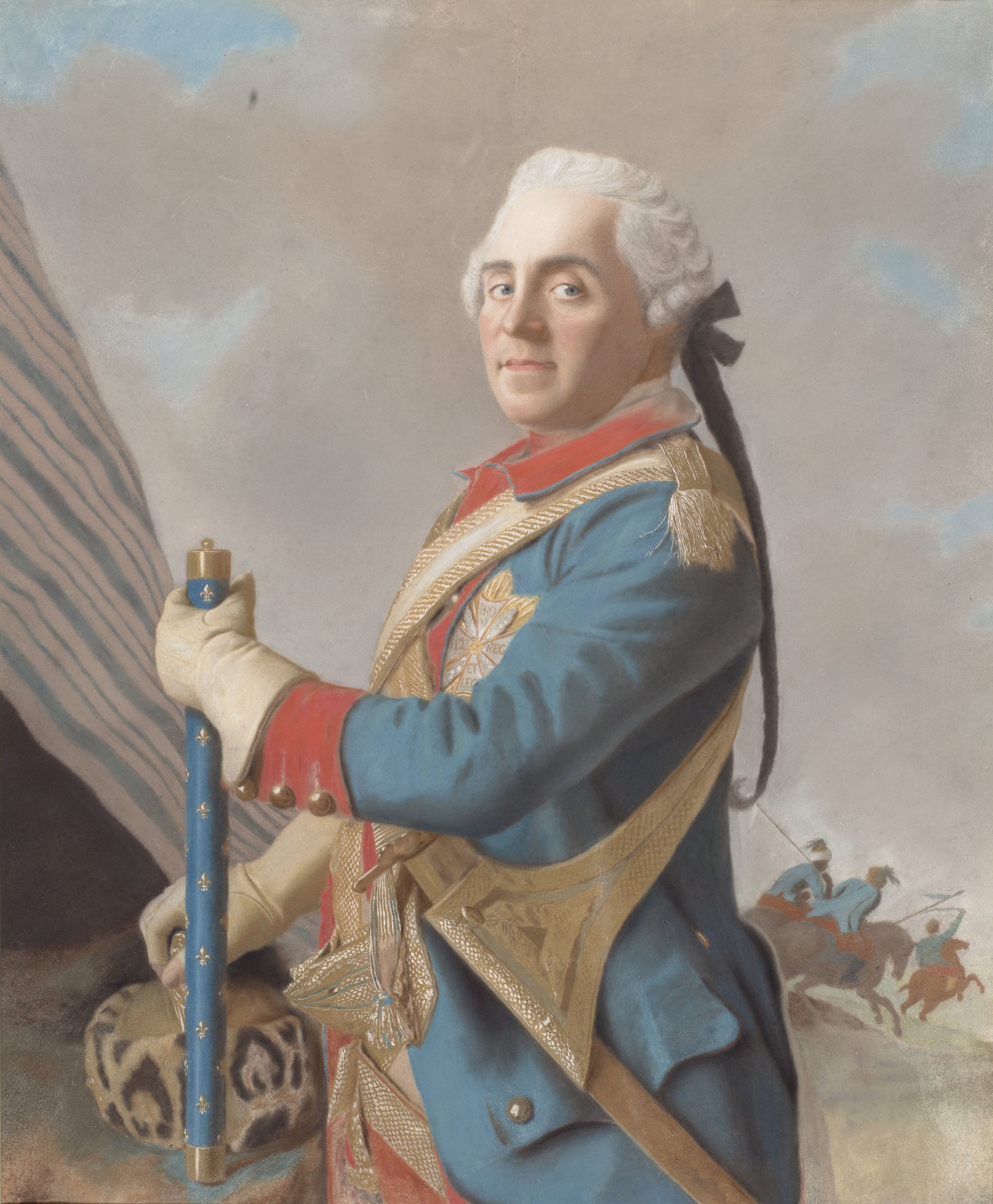 Portret van Moritz, Graf von Sachsen