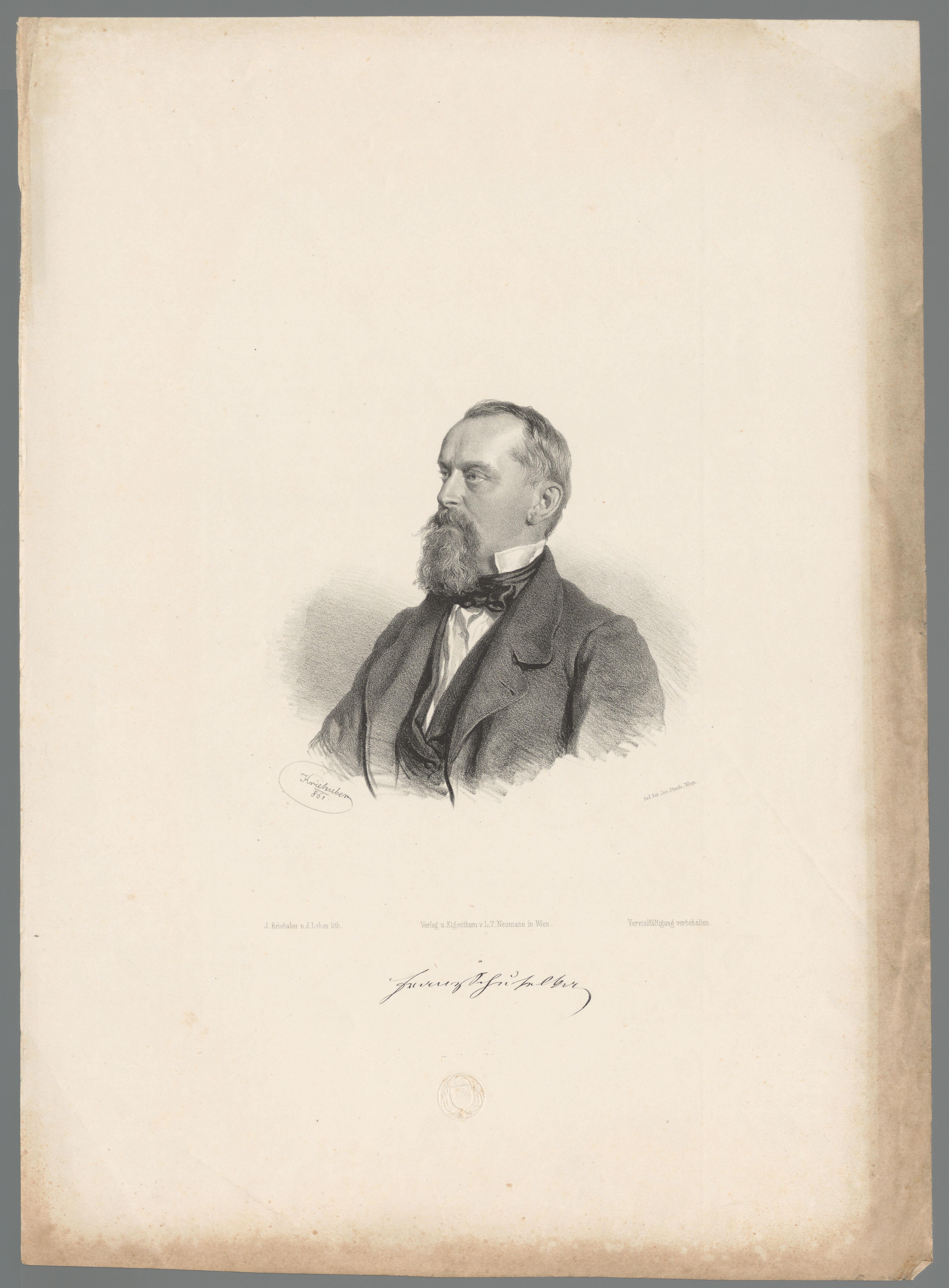 Portret van Franz Schuselka