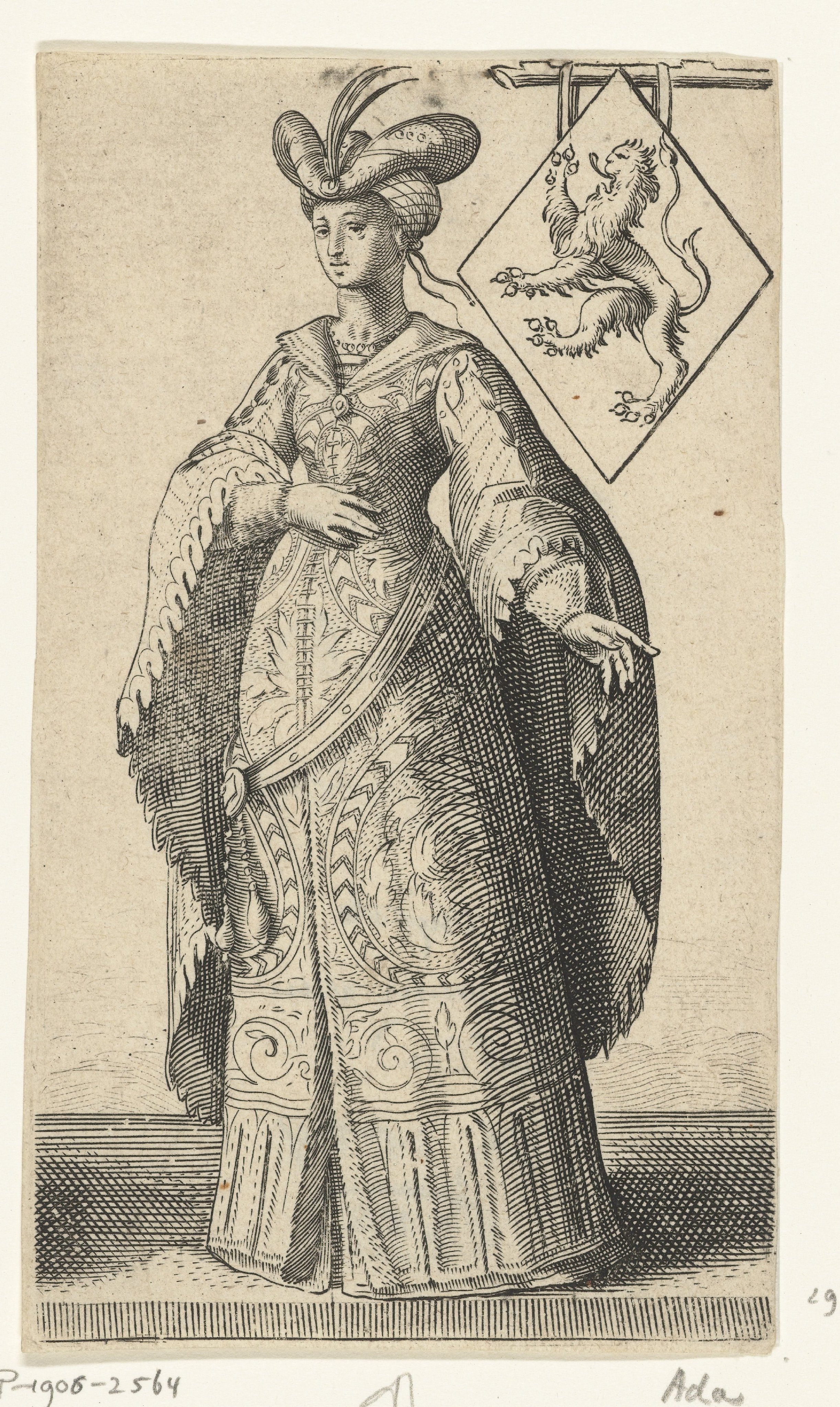 Portret van Ada, gravin van Holland
