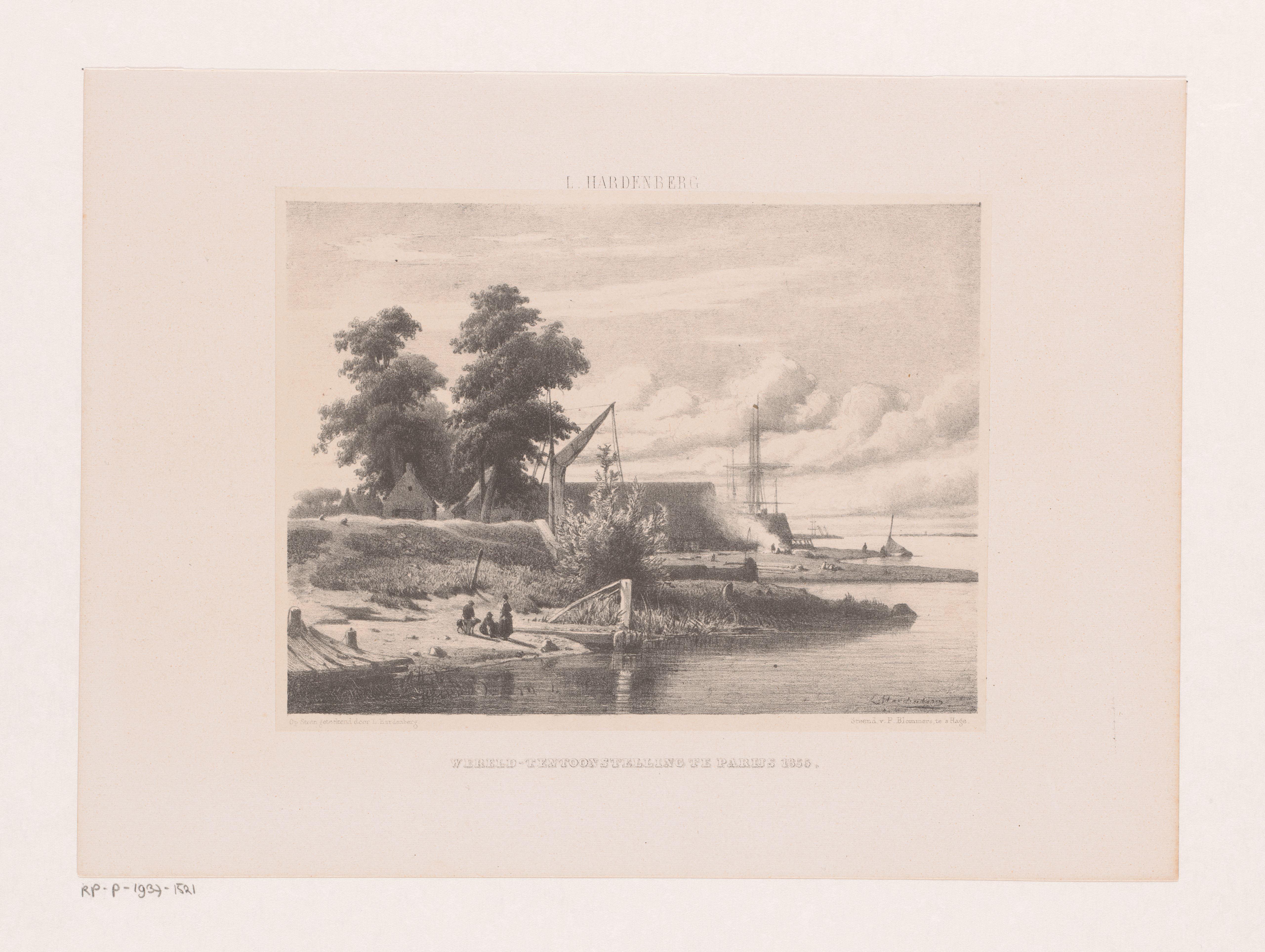 Riviergezicht aan de Maas