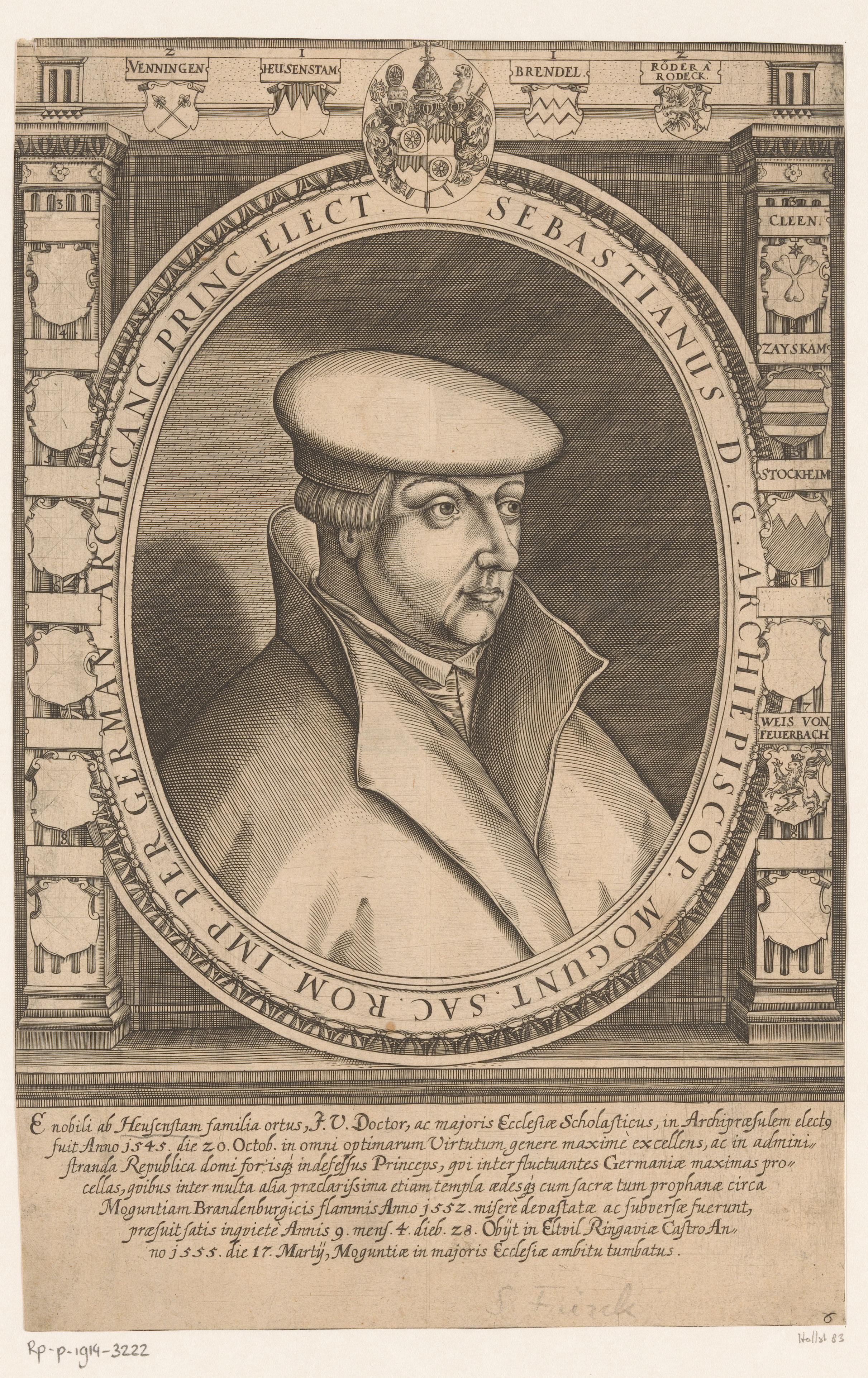 Portret van Sebastian von Heusenstamm