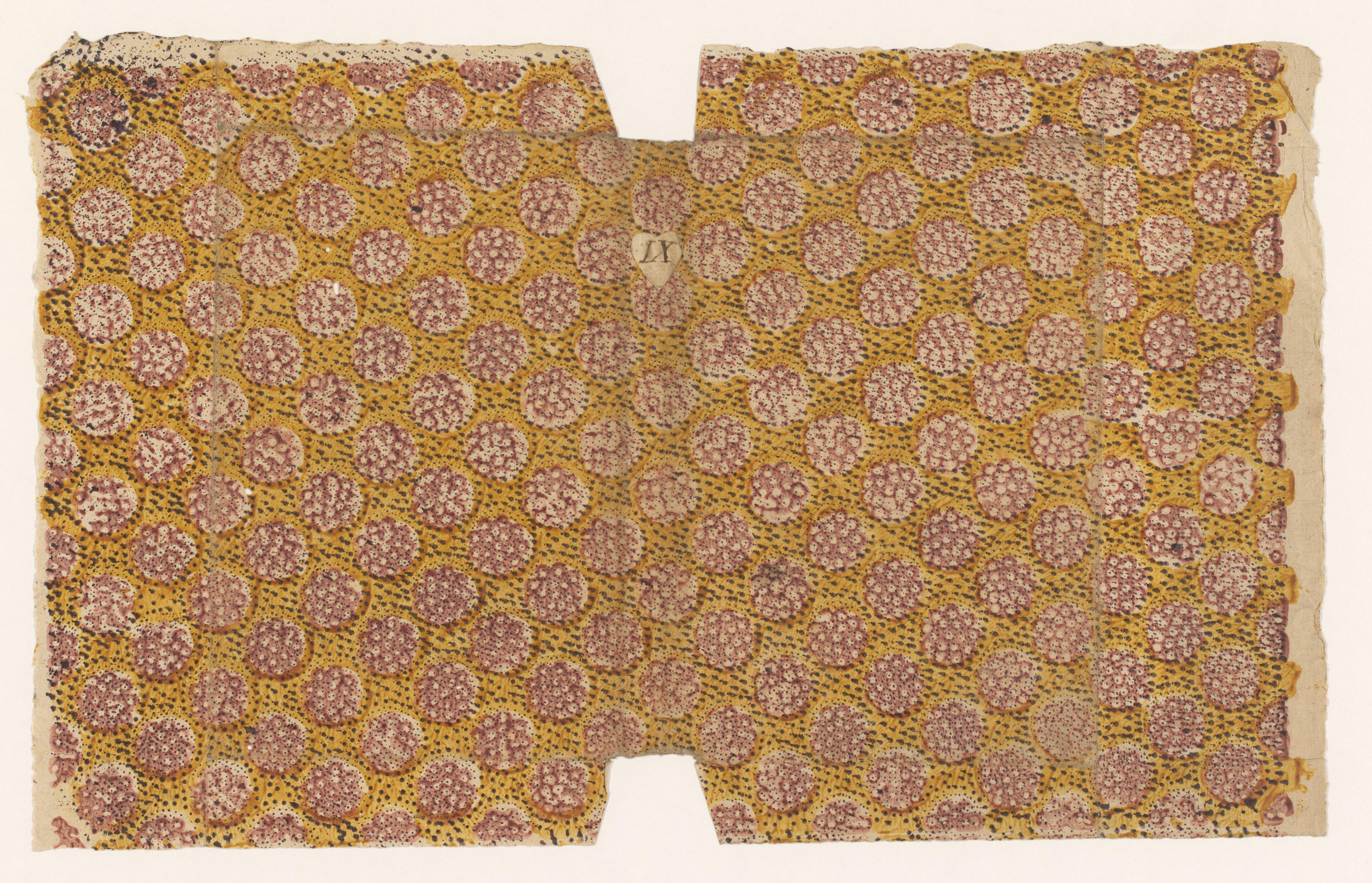 Blad met strooipatroon van ronde motieven