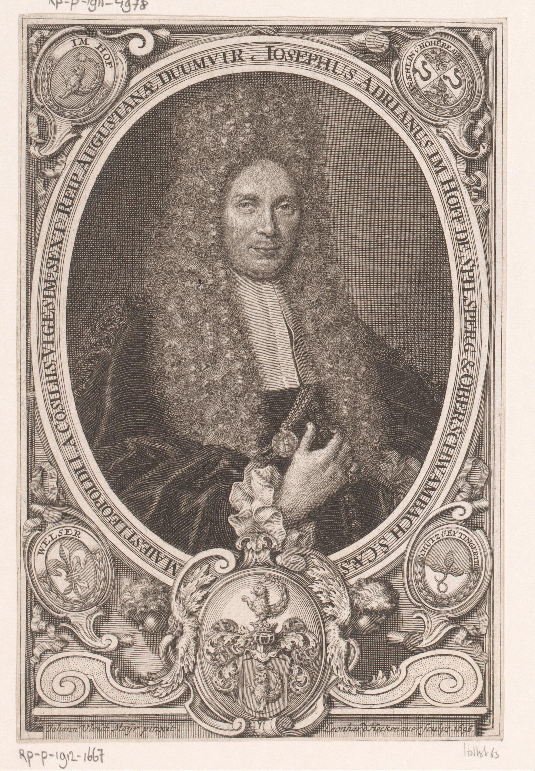 Portret van Joseph Adrian Imhoff