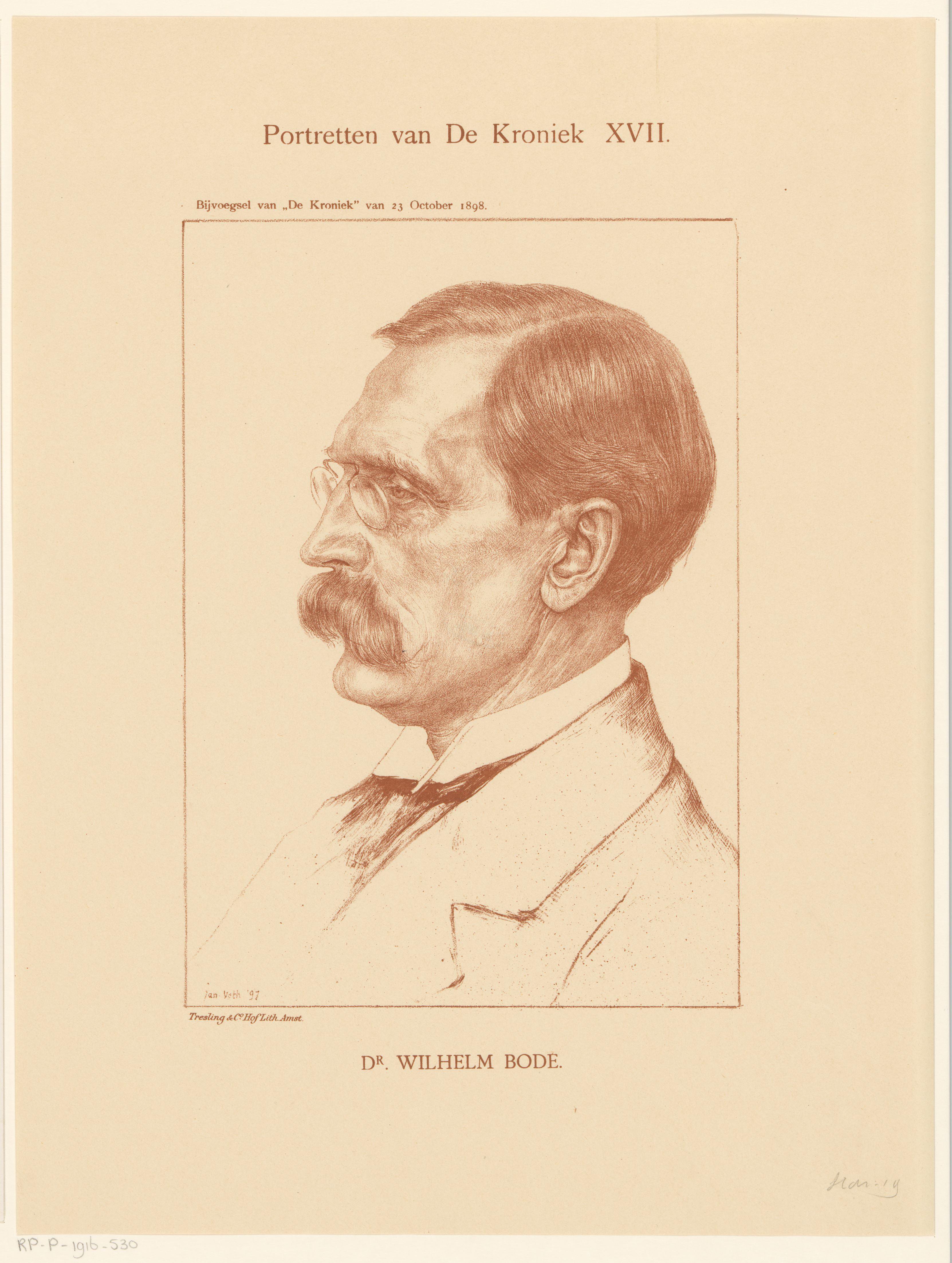 Portret van Wilhelm von Bode