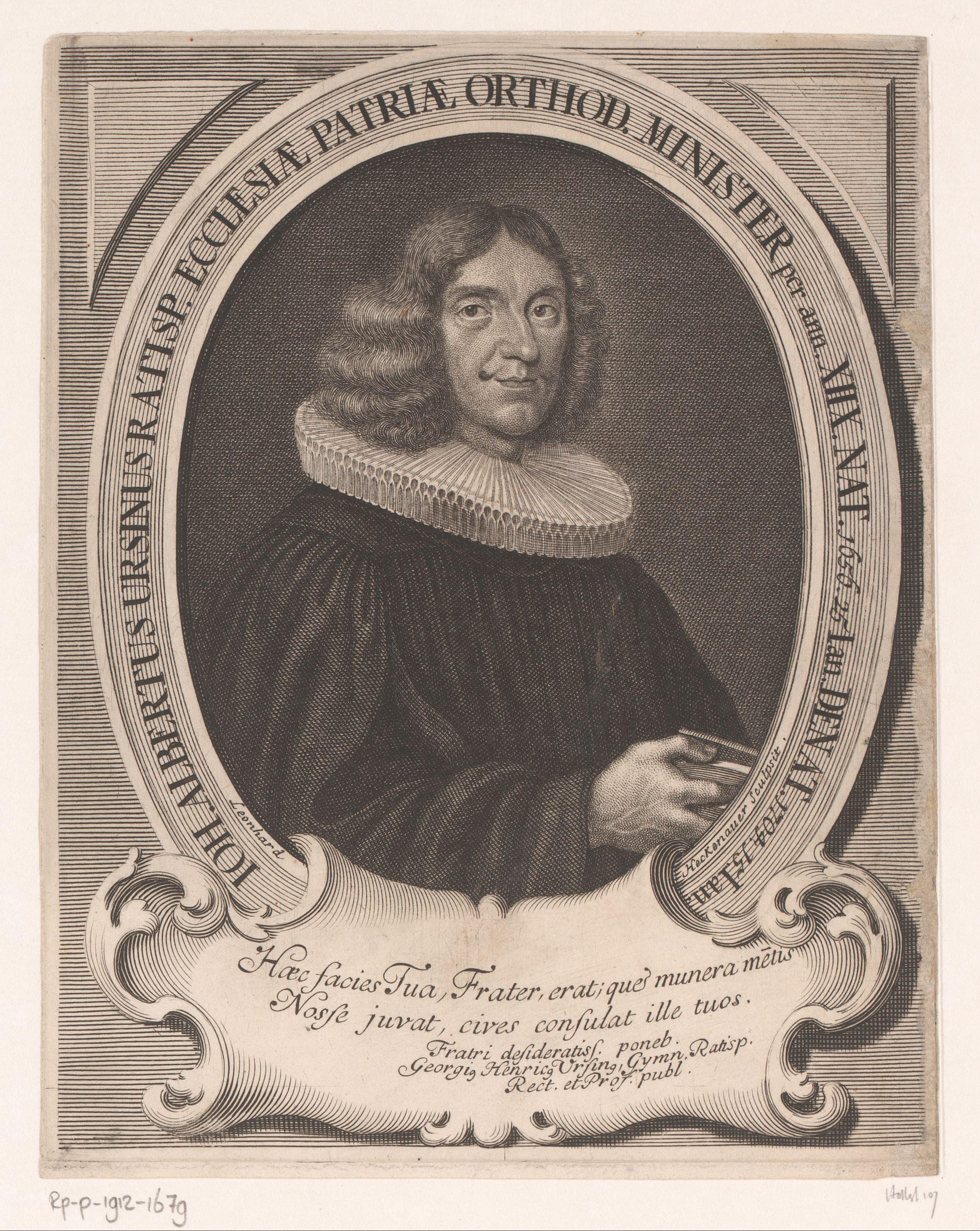 Portret van Johann Albert Ursin