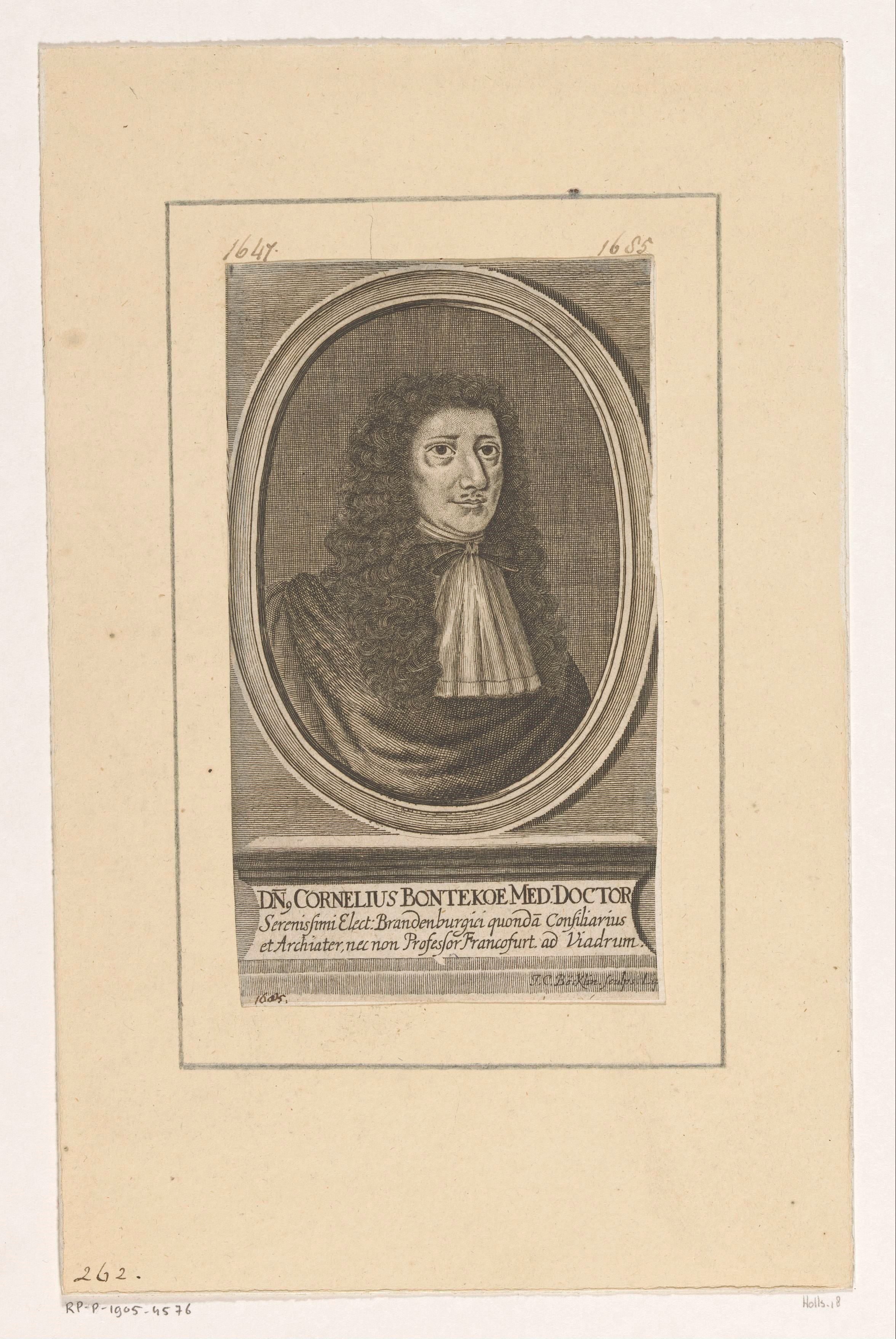 Portret van Cornelis Bontekoe