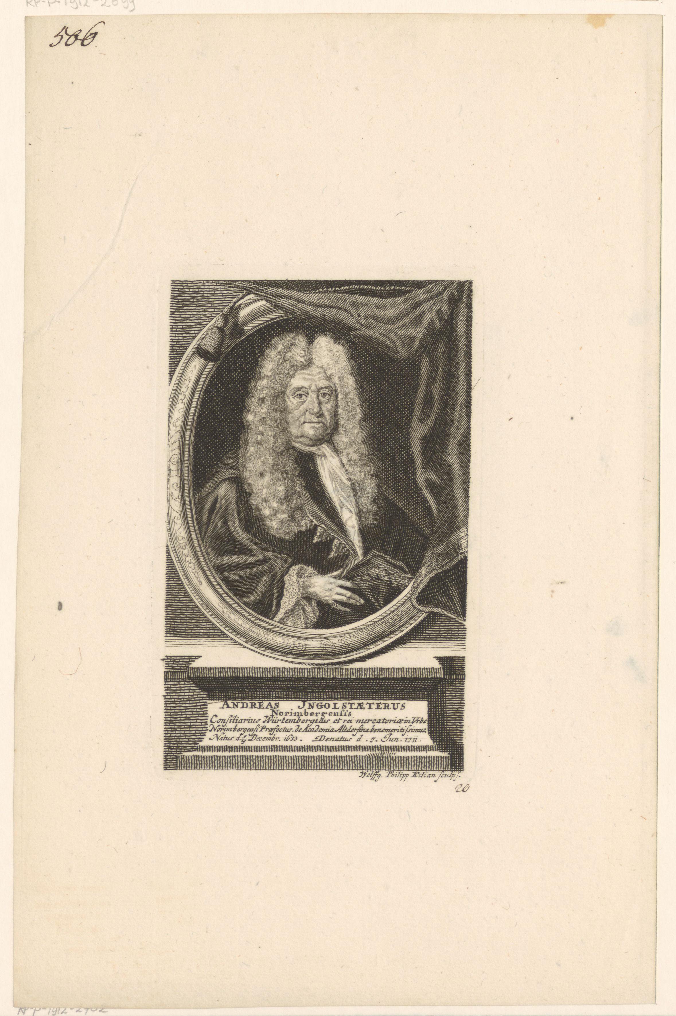 Portret van Andreas Ingolstetter