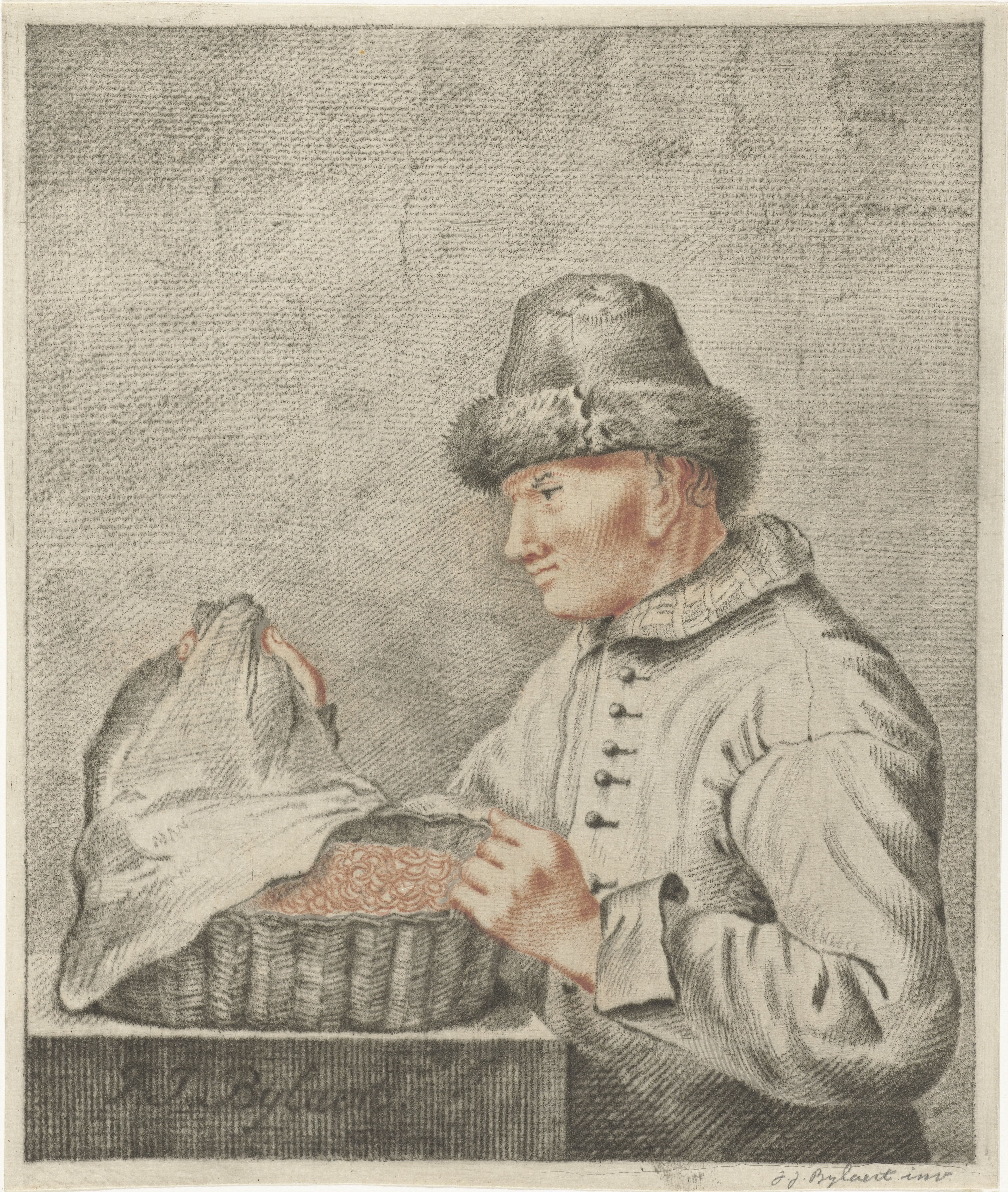Garnalen verkoper