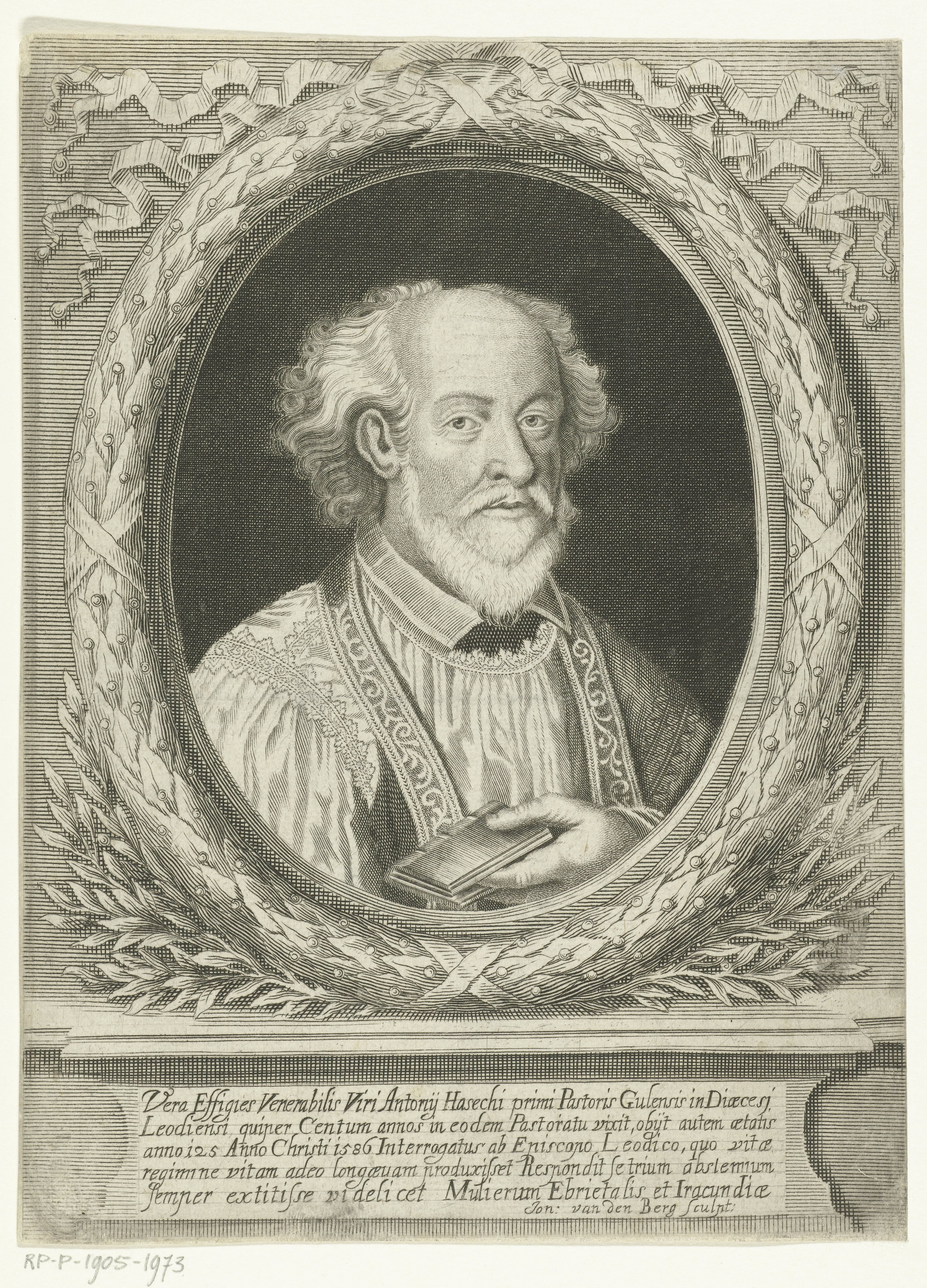 Portret van pastoor Anton Haeseck