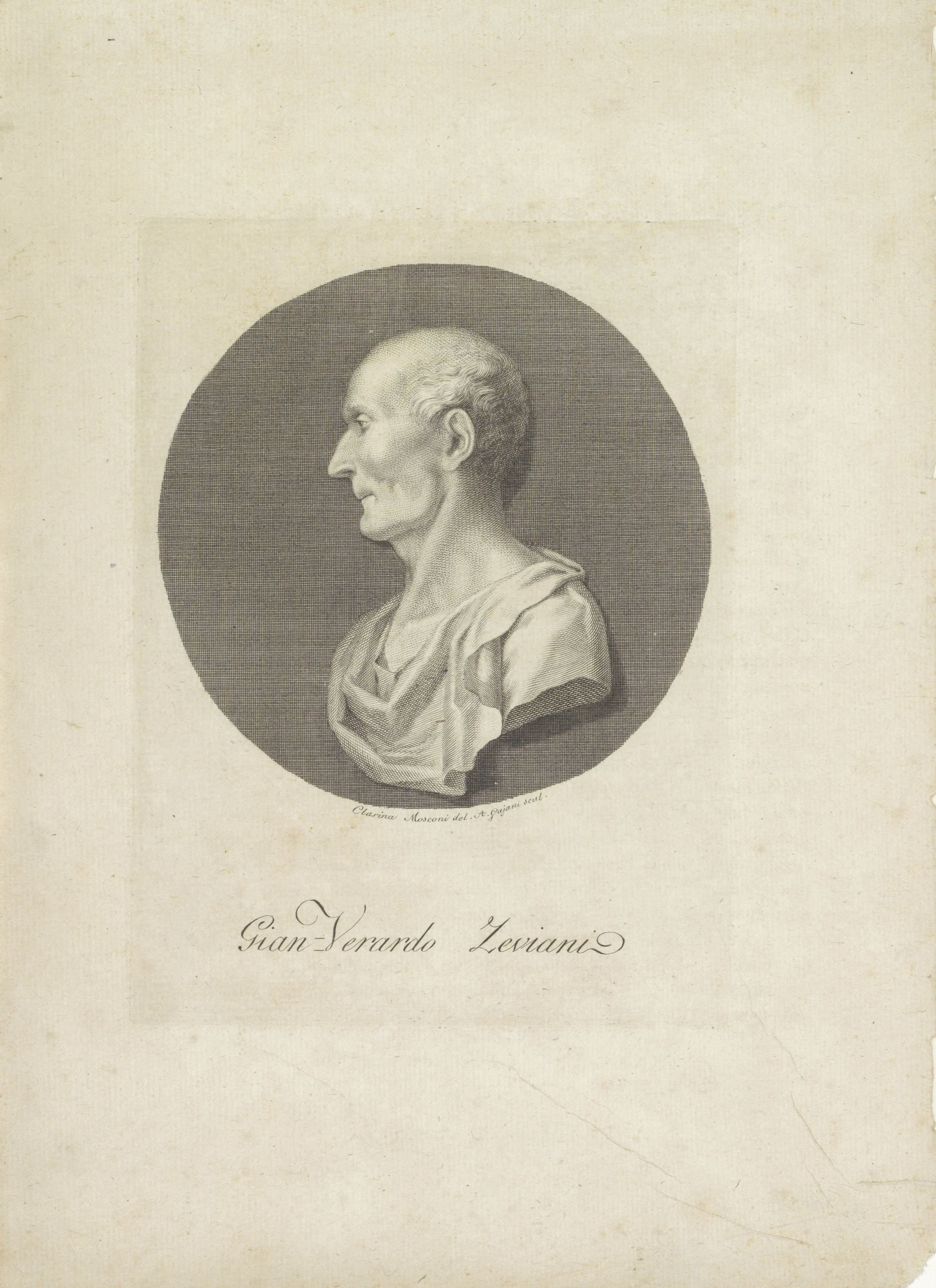 Portret van medicus Giovanni Verardo Zeviani