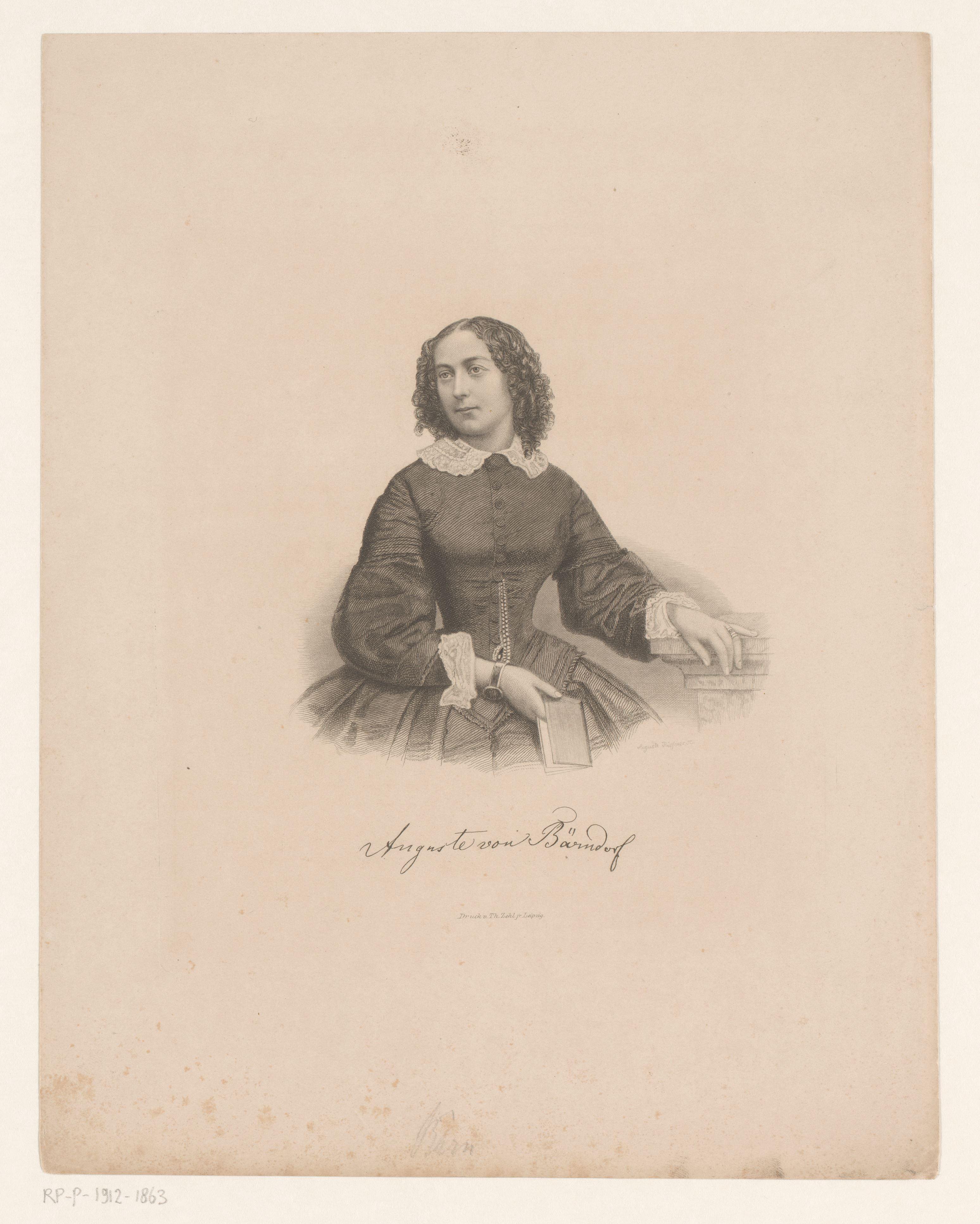 Portret van Auguste von Bärndorf