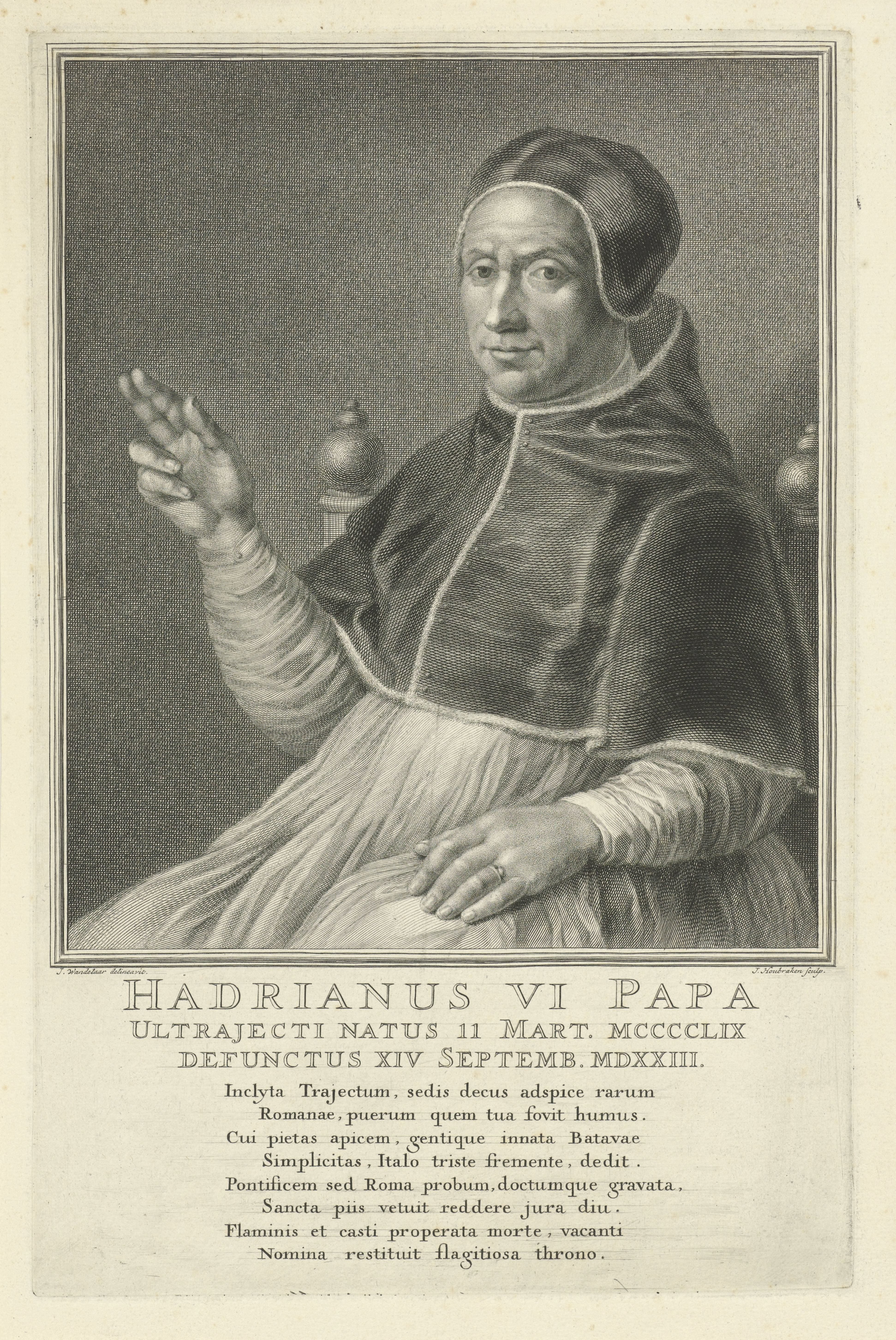 Portret van paus Adrianus VI