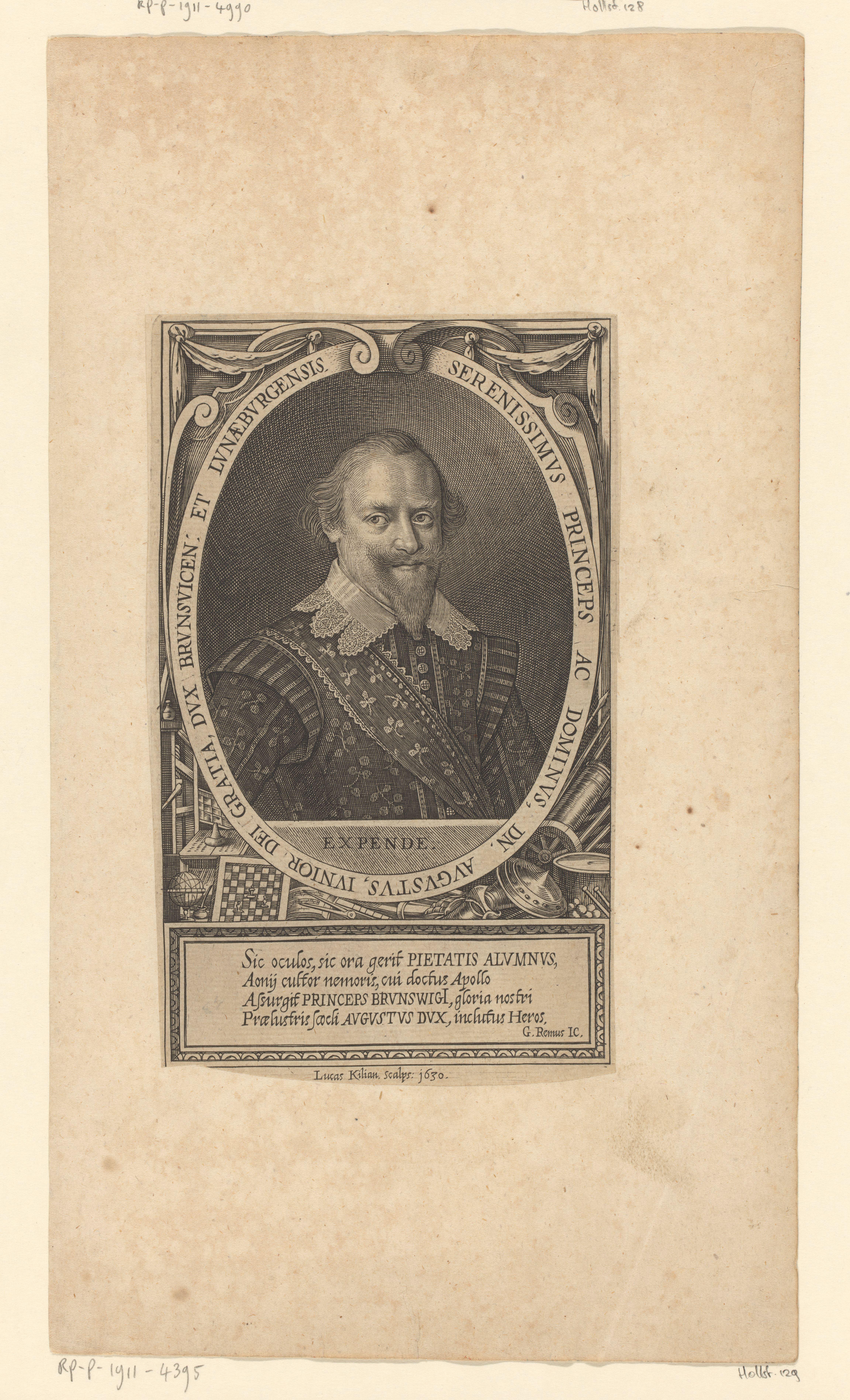 Portret van August von Braunschweig-Lüneburg