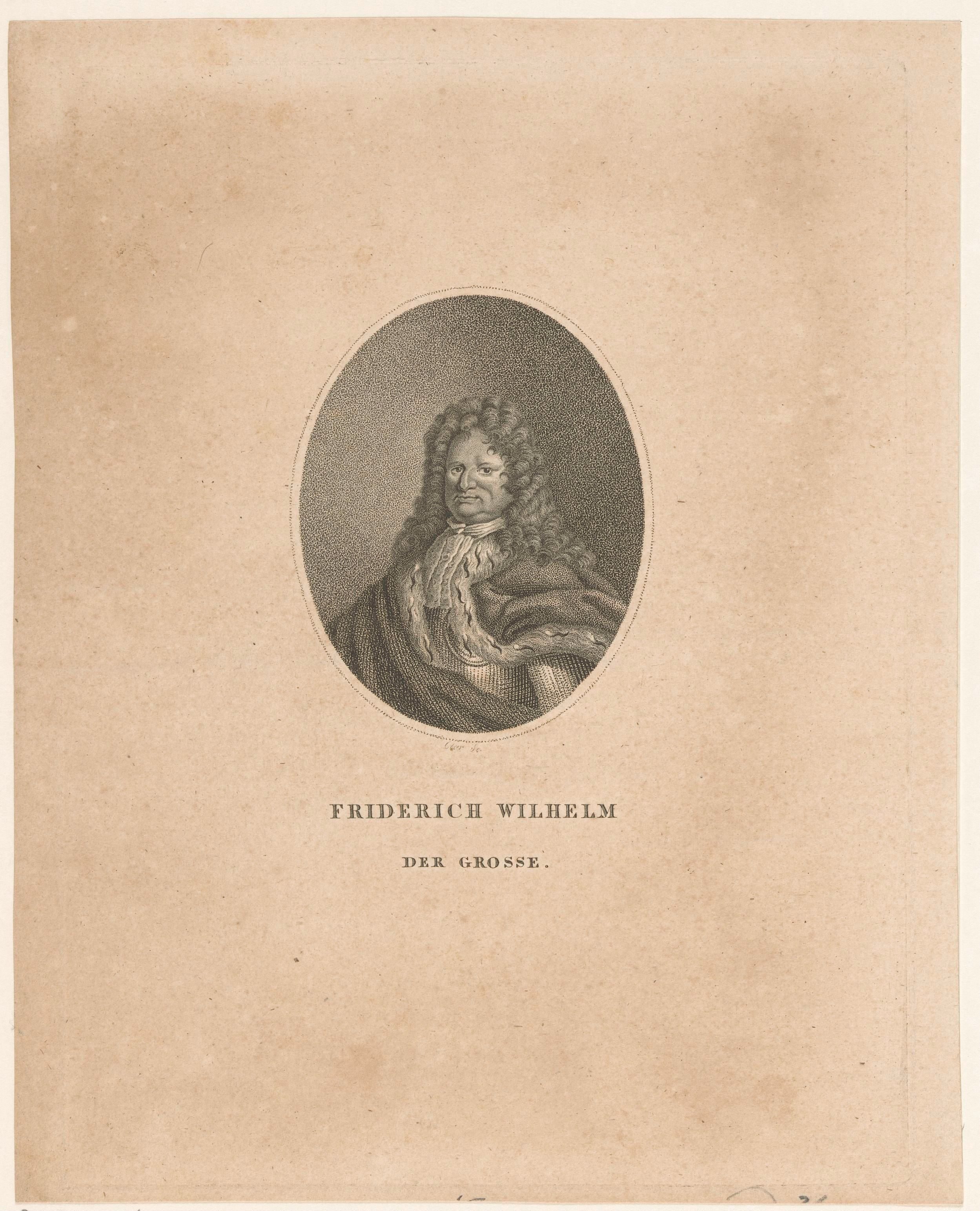 Portret van Friedrich Wilhelm