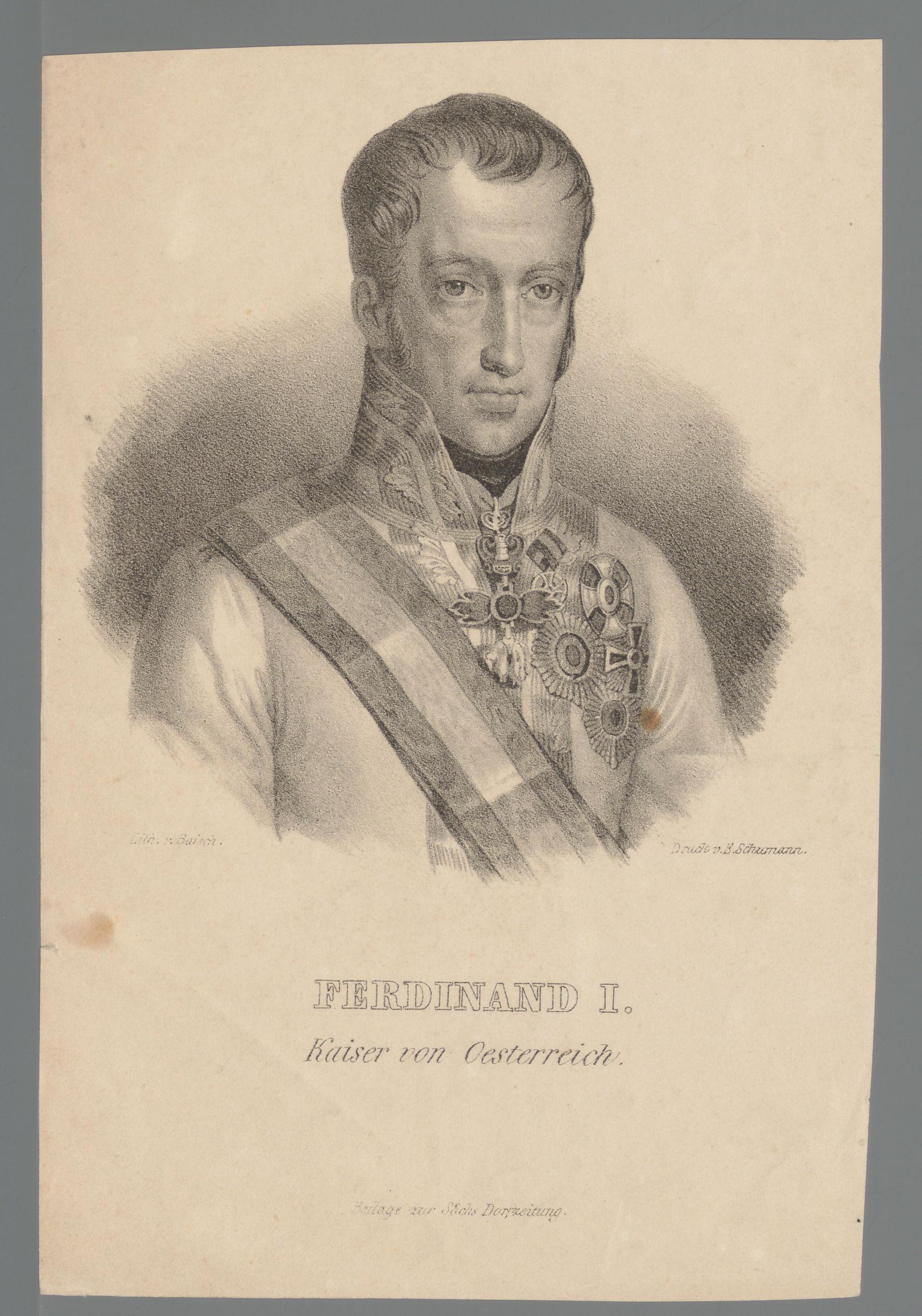 Portret van Ferdinand I van Oostenrijk