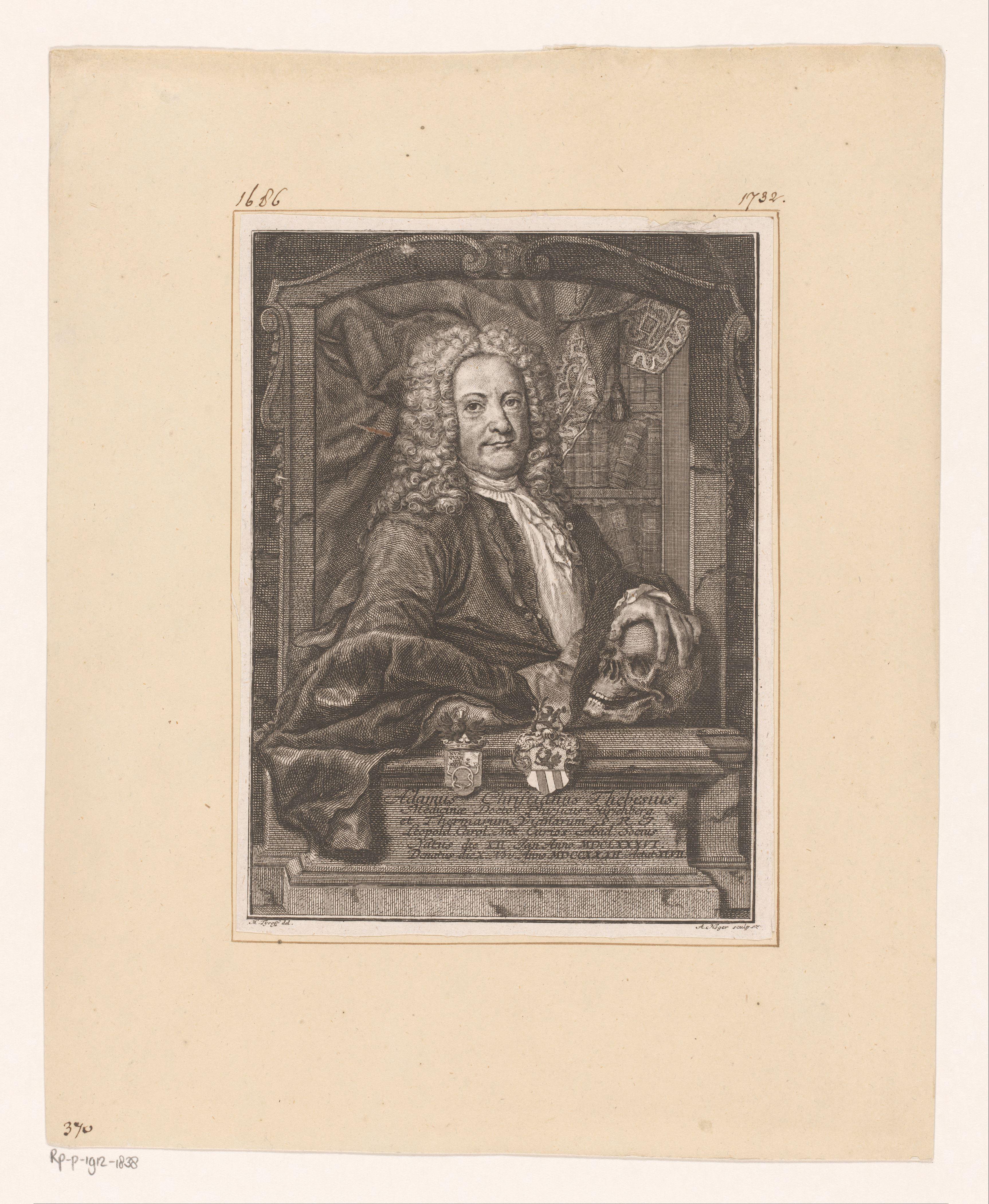 Portret van Adam Christian Thebesius
