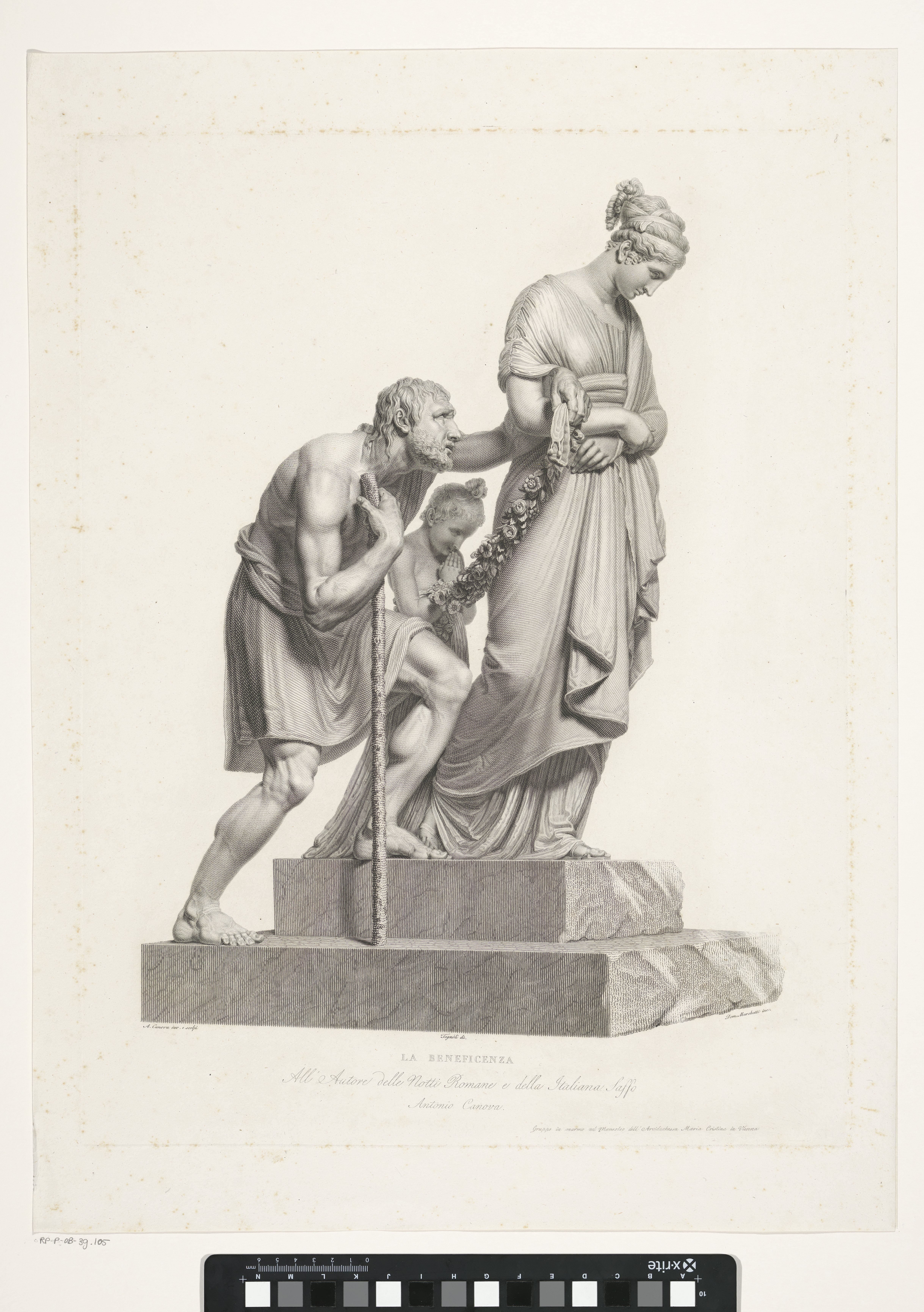 Charity in the Funerary Monument of Maria Christina of Austria
