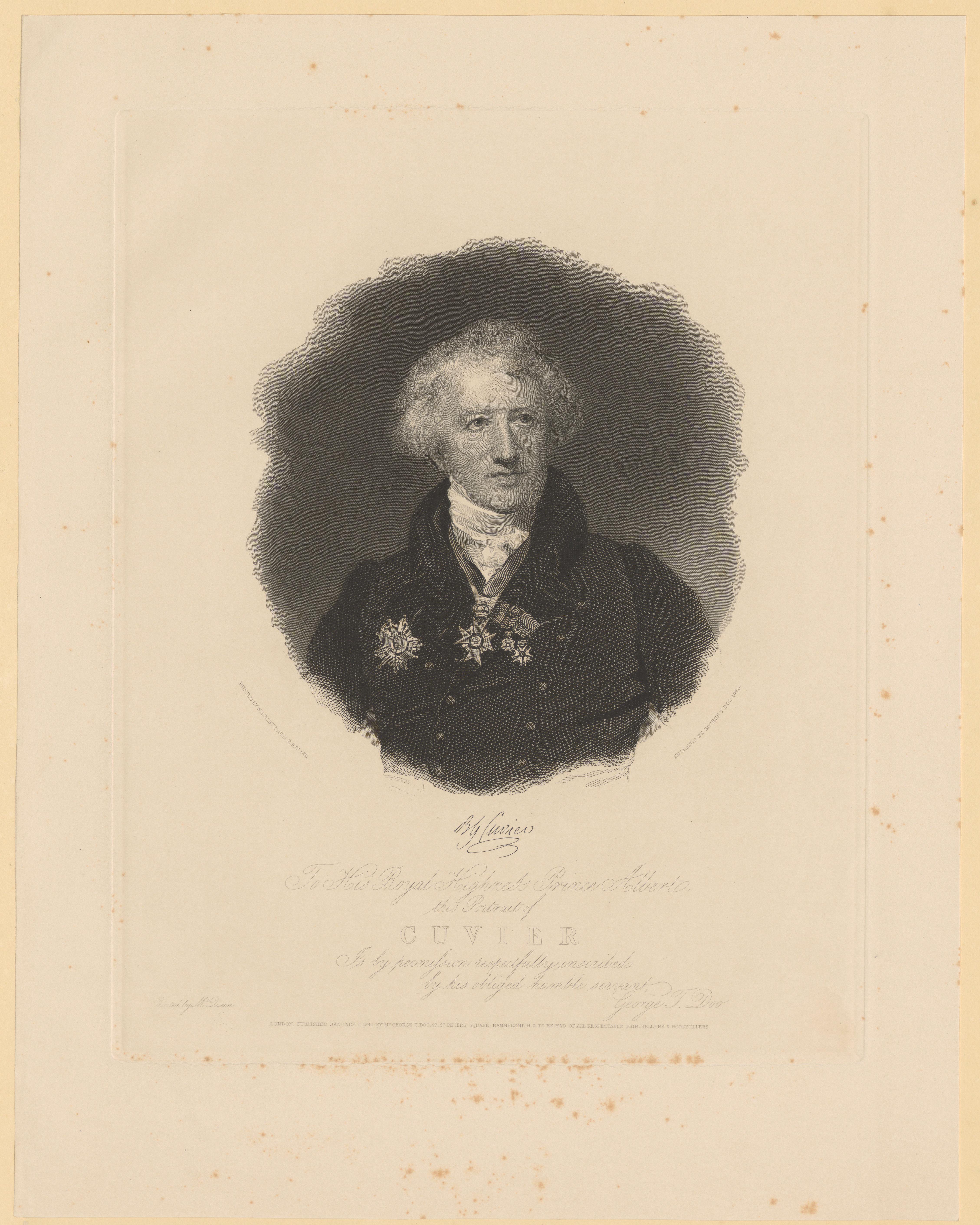 Portret van Georges Cuvier