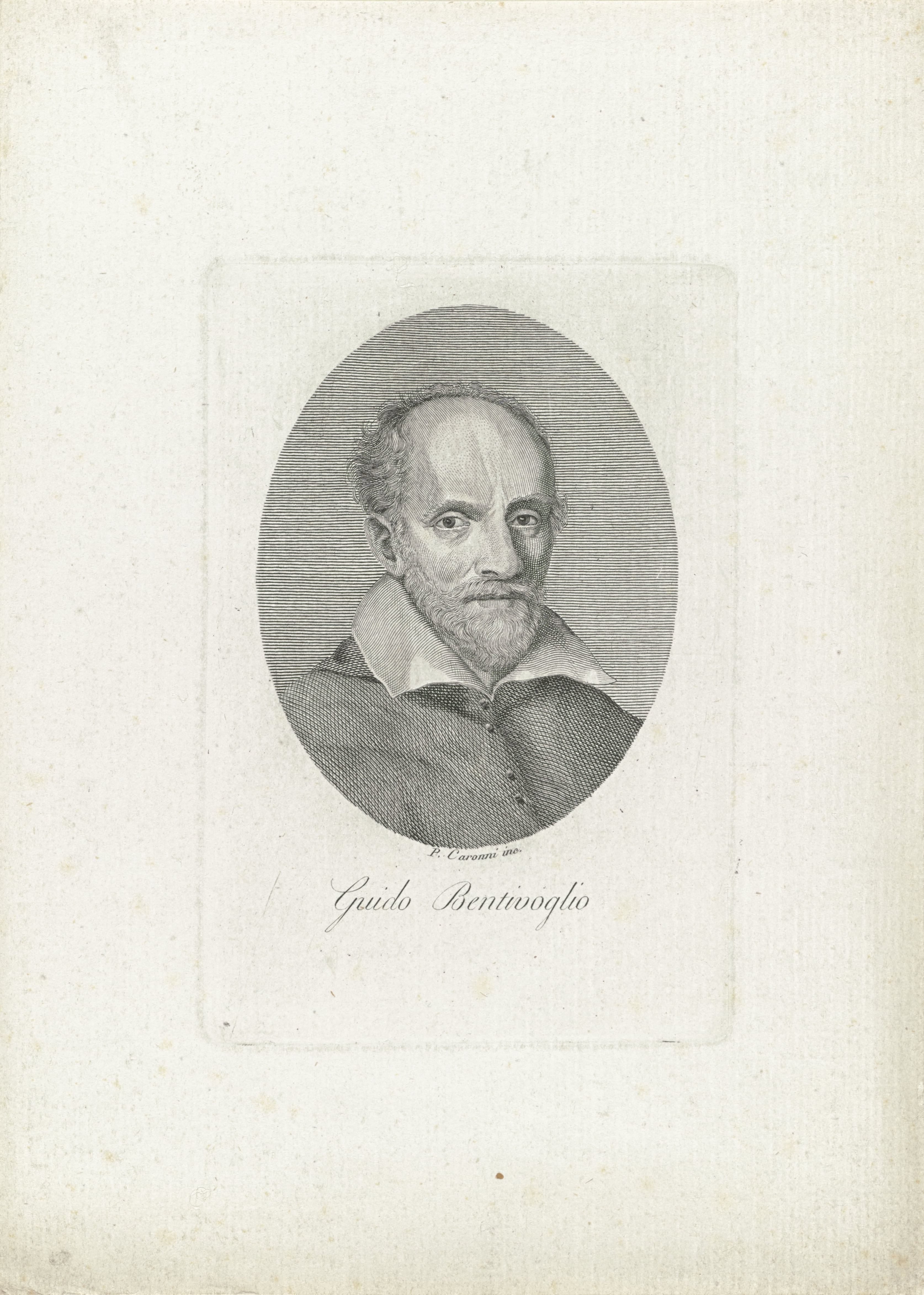Portret van Guido Bentivoglio