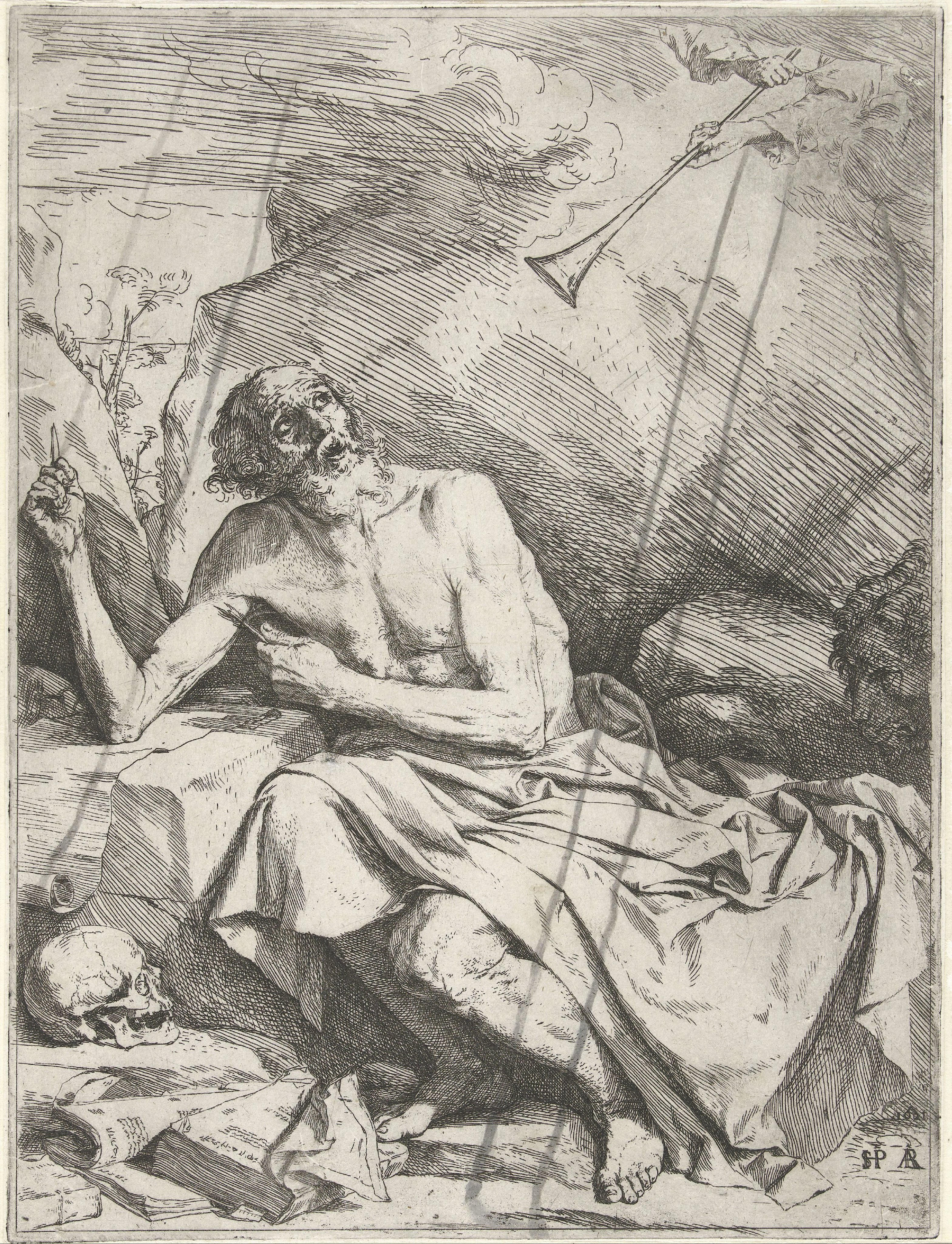 Heilige Hieronymus en de trompet