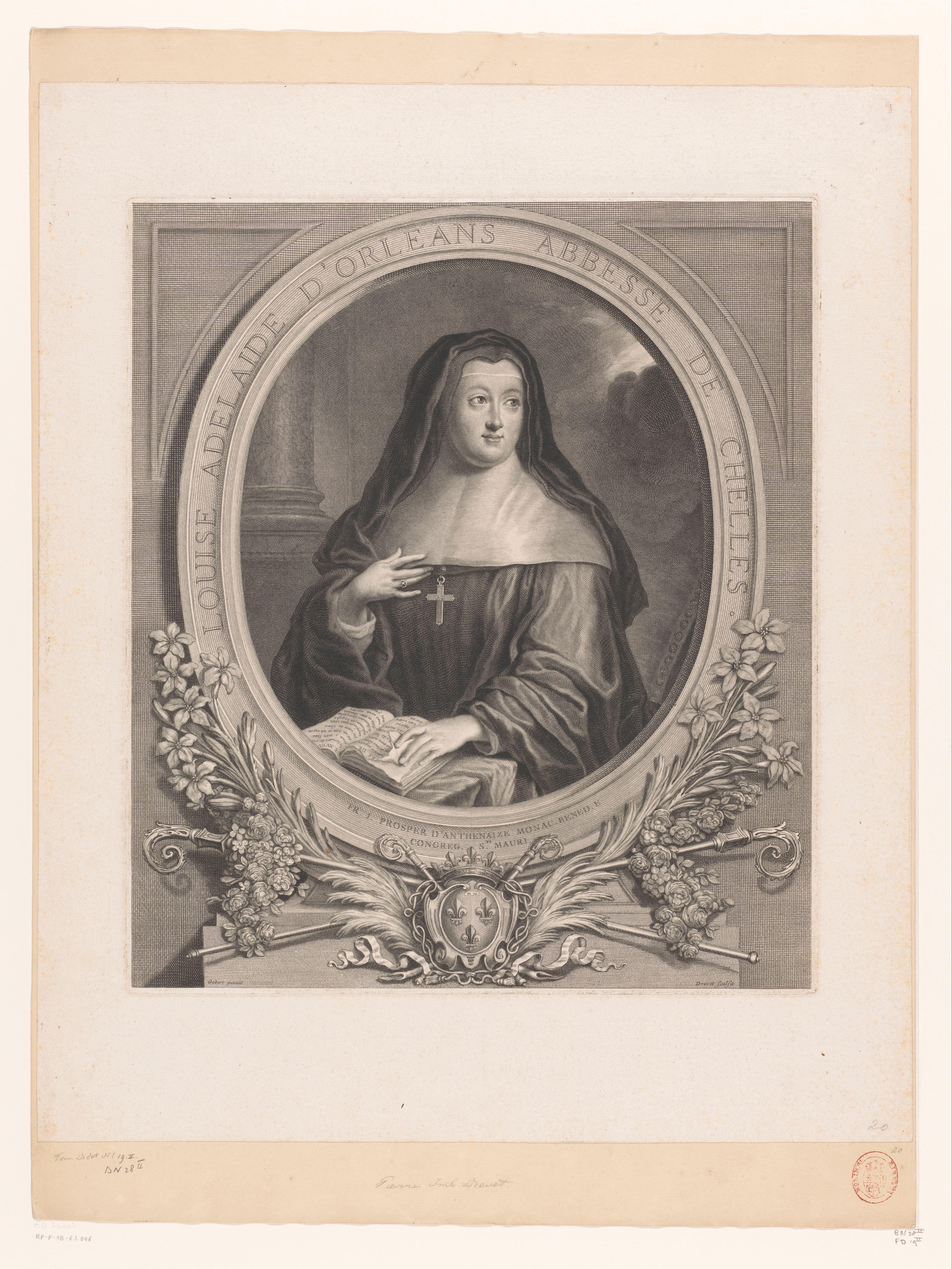 Portret van Louise Adélaïde van Orléans