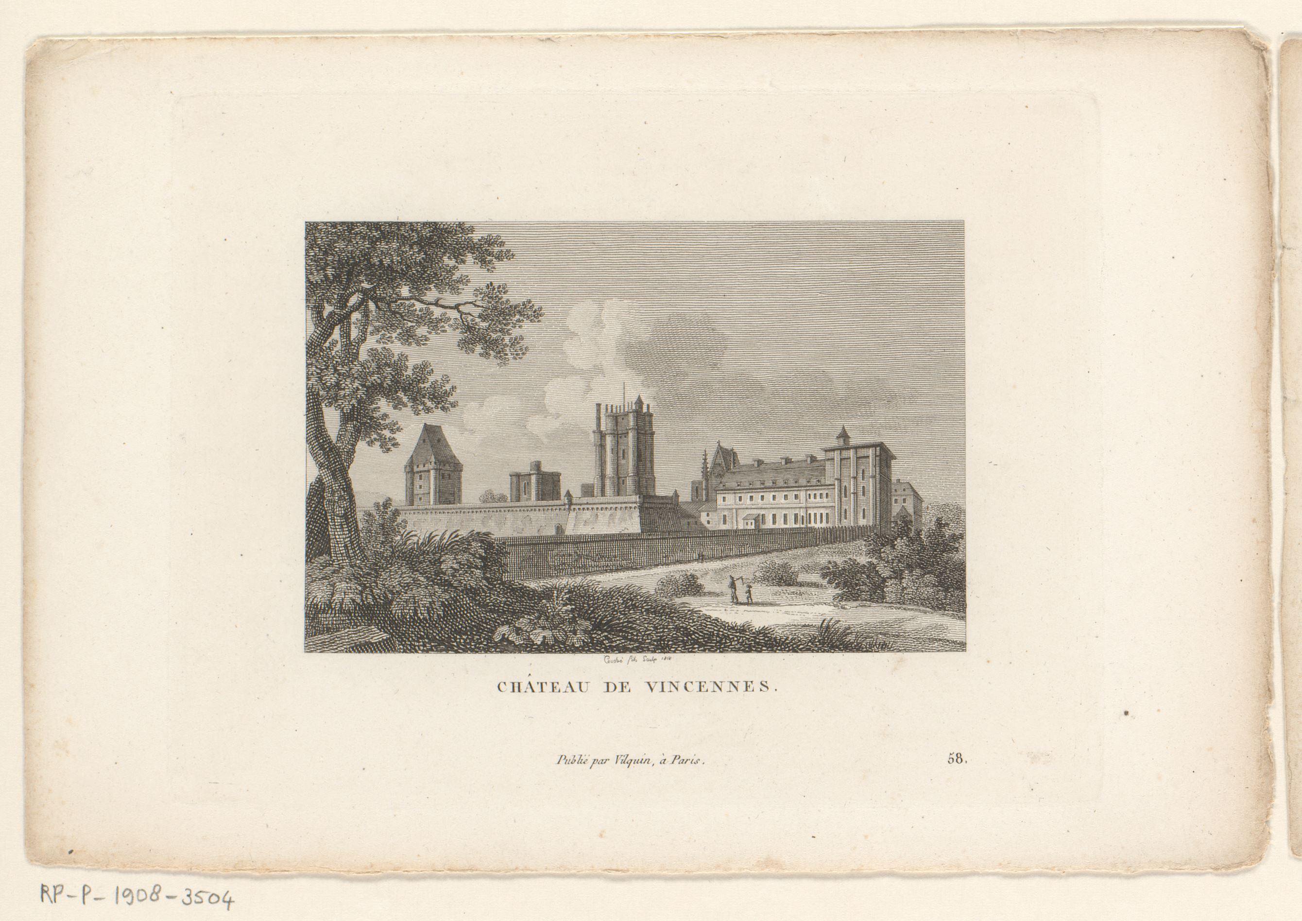 Gezicht op het Kasteel van Vincennes