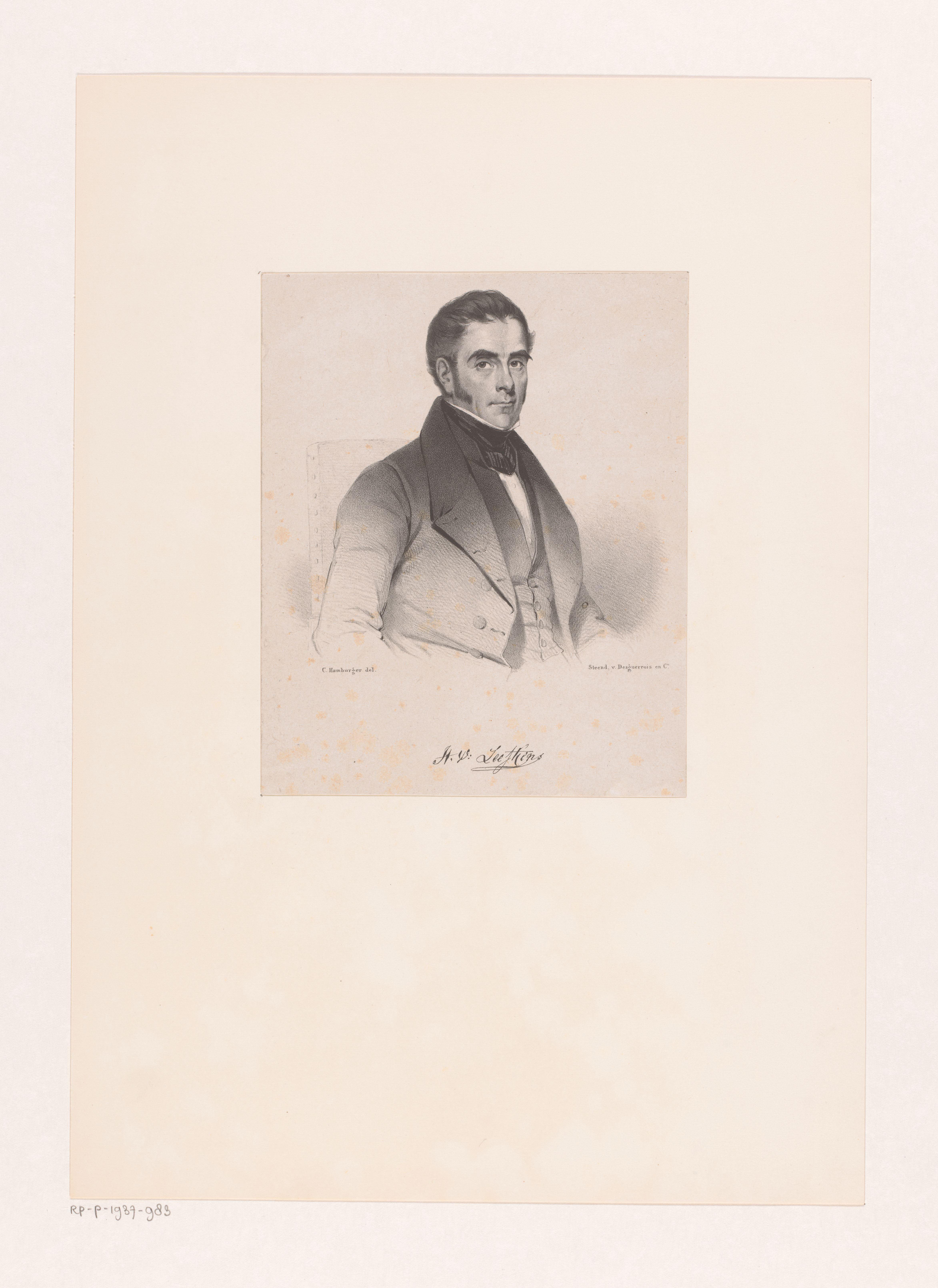 Portret van H. V. Leefkens