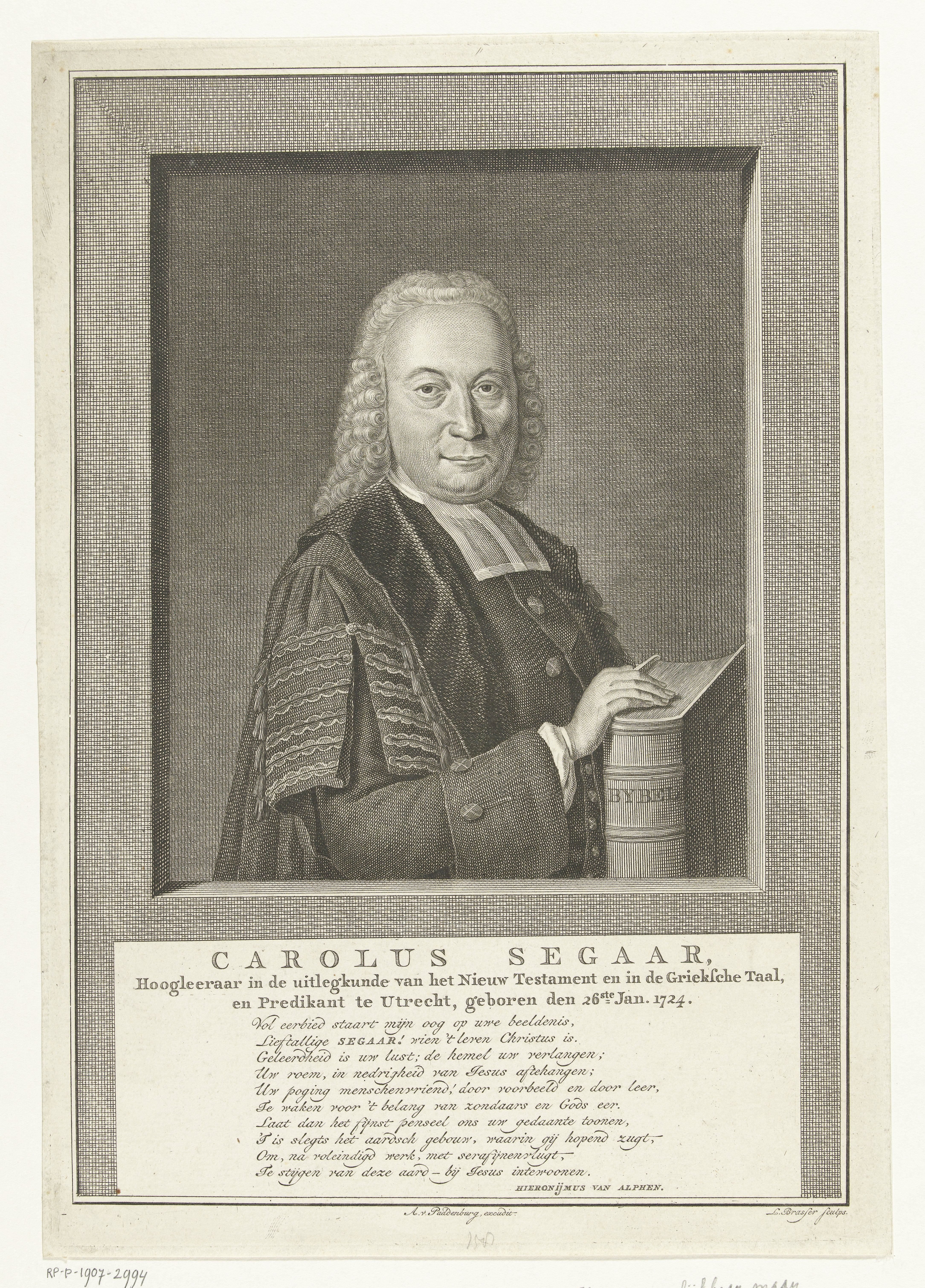 Portret van Carolus Segaar