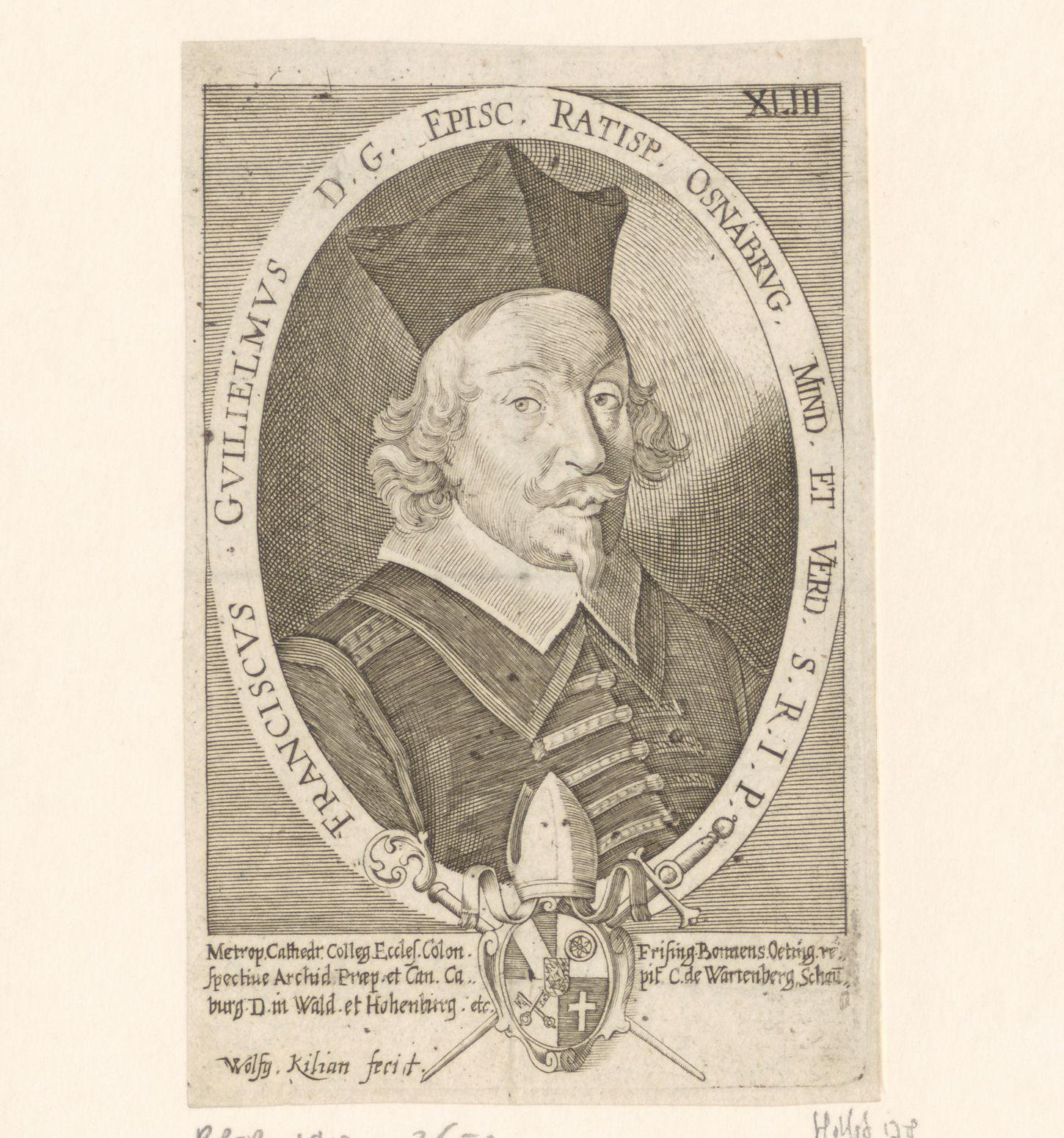 Portret van Franz Wilhelm Osnabrück