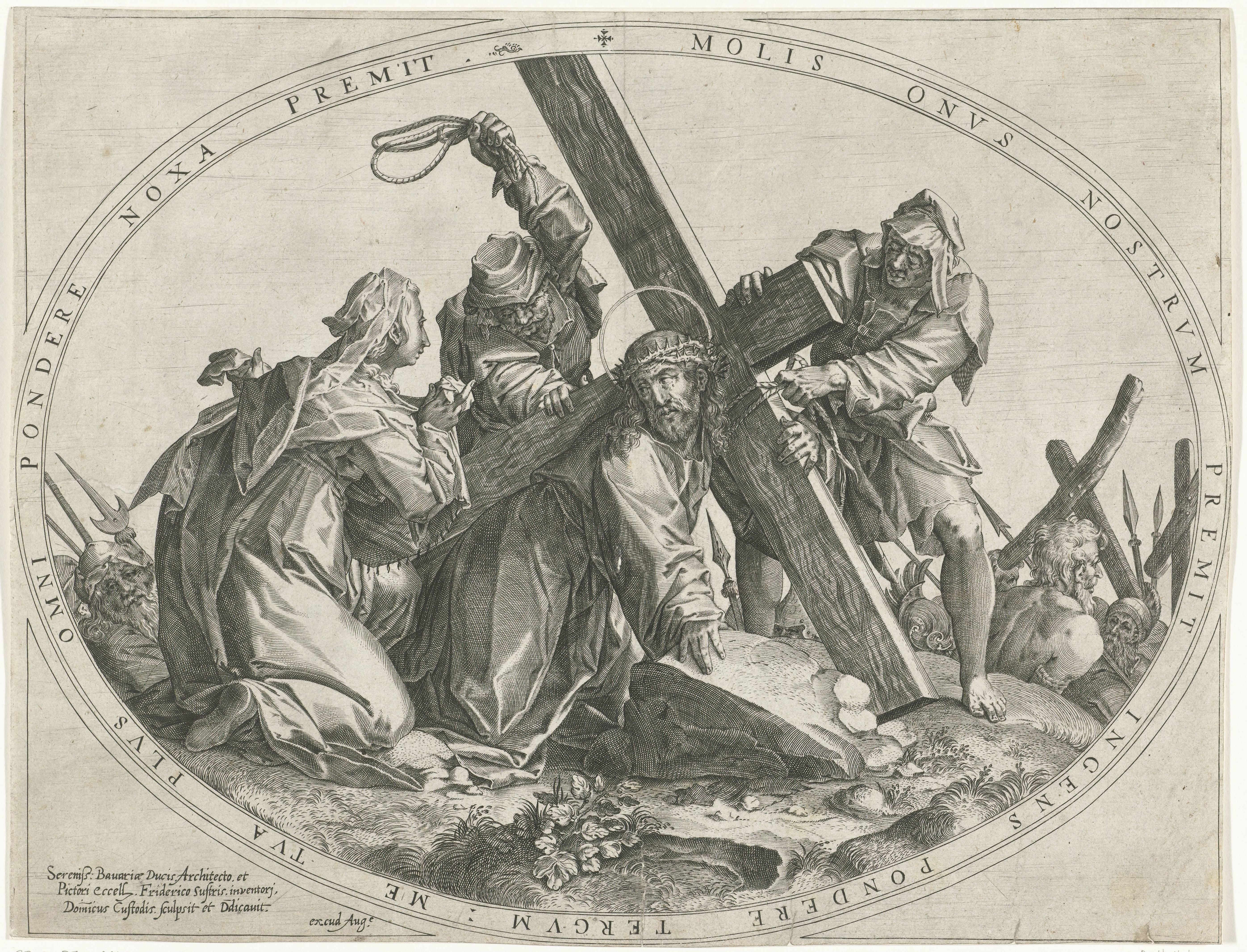 Veronica biedt Christus een zweetdoek aan