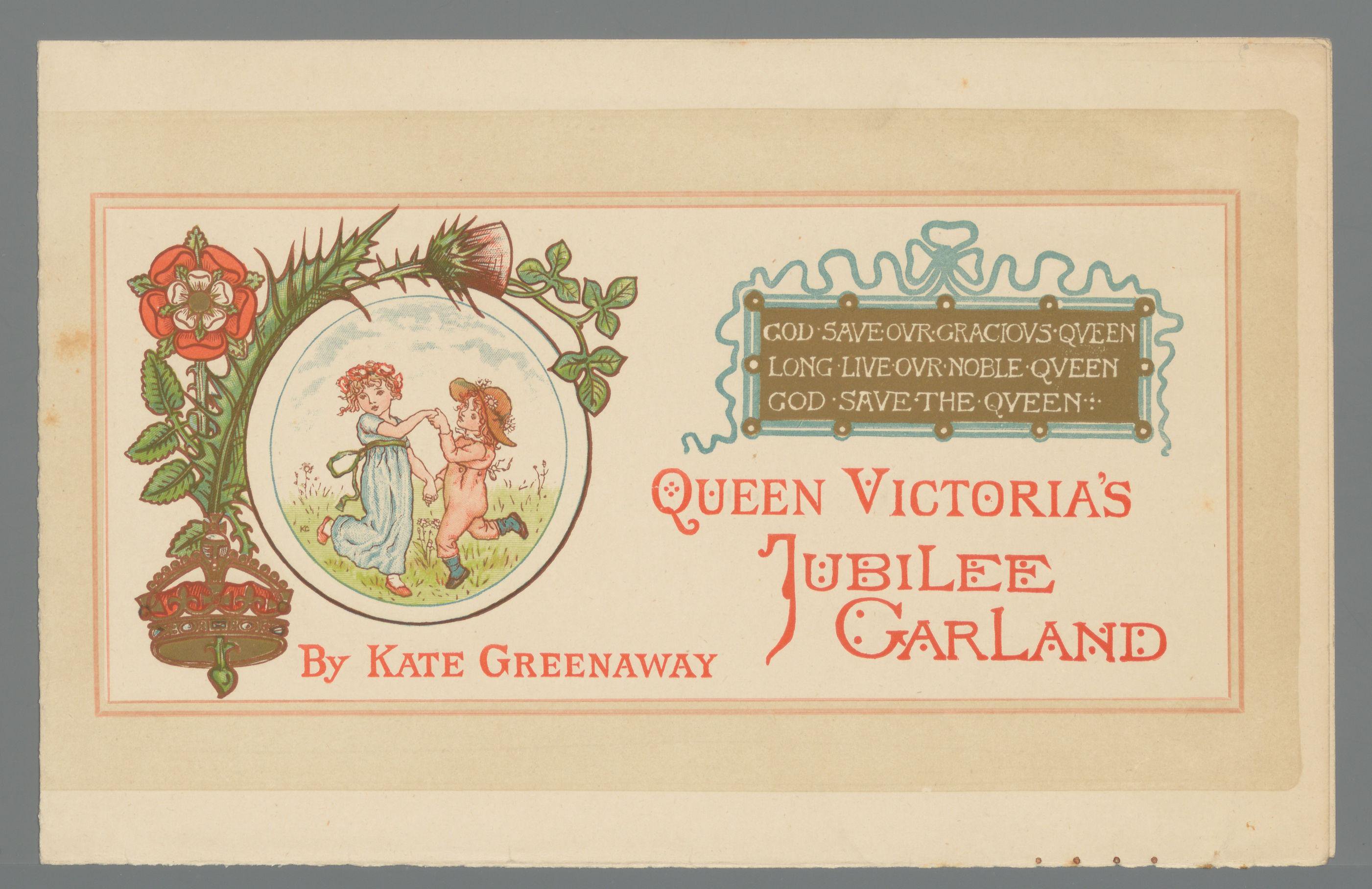 Omslag voor Queen Victoria's jubilee garland