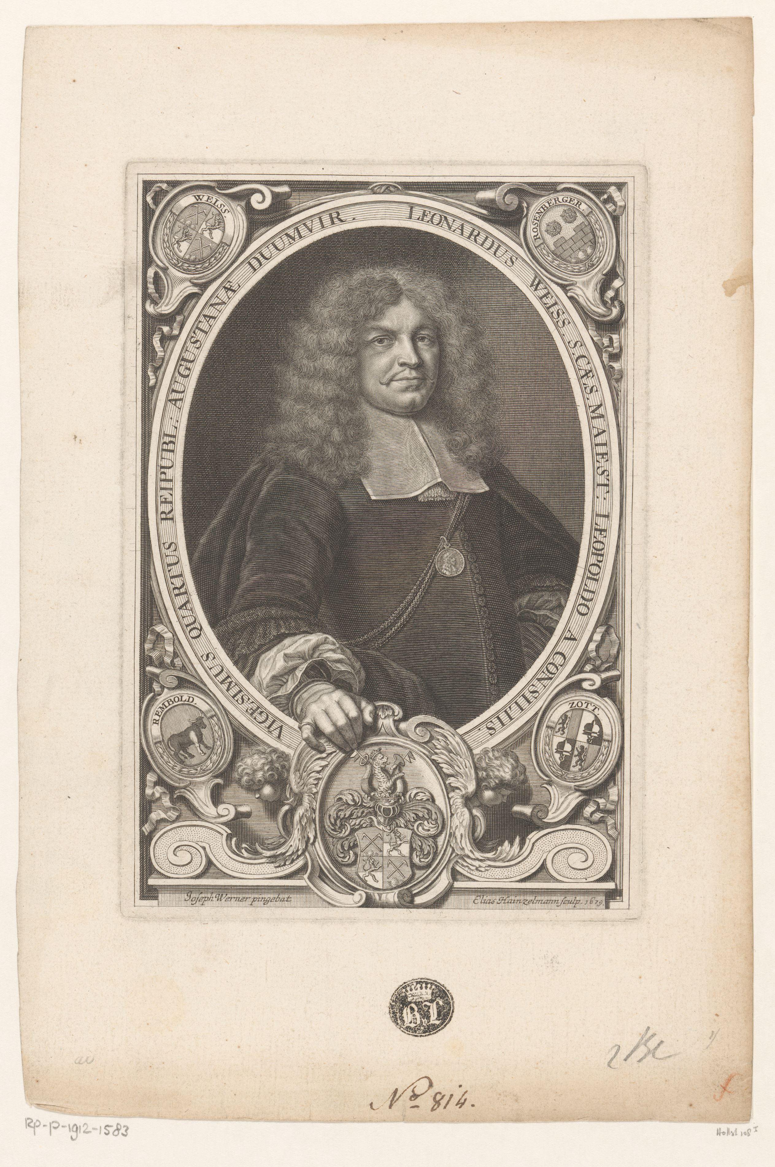 Portret van Leonhard Weiß