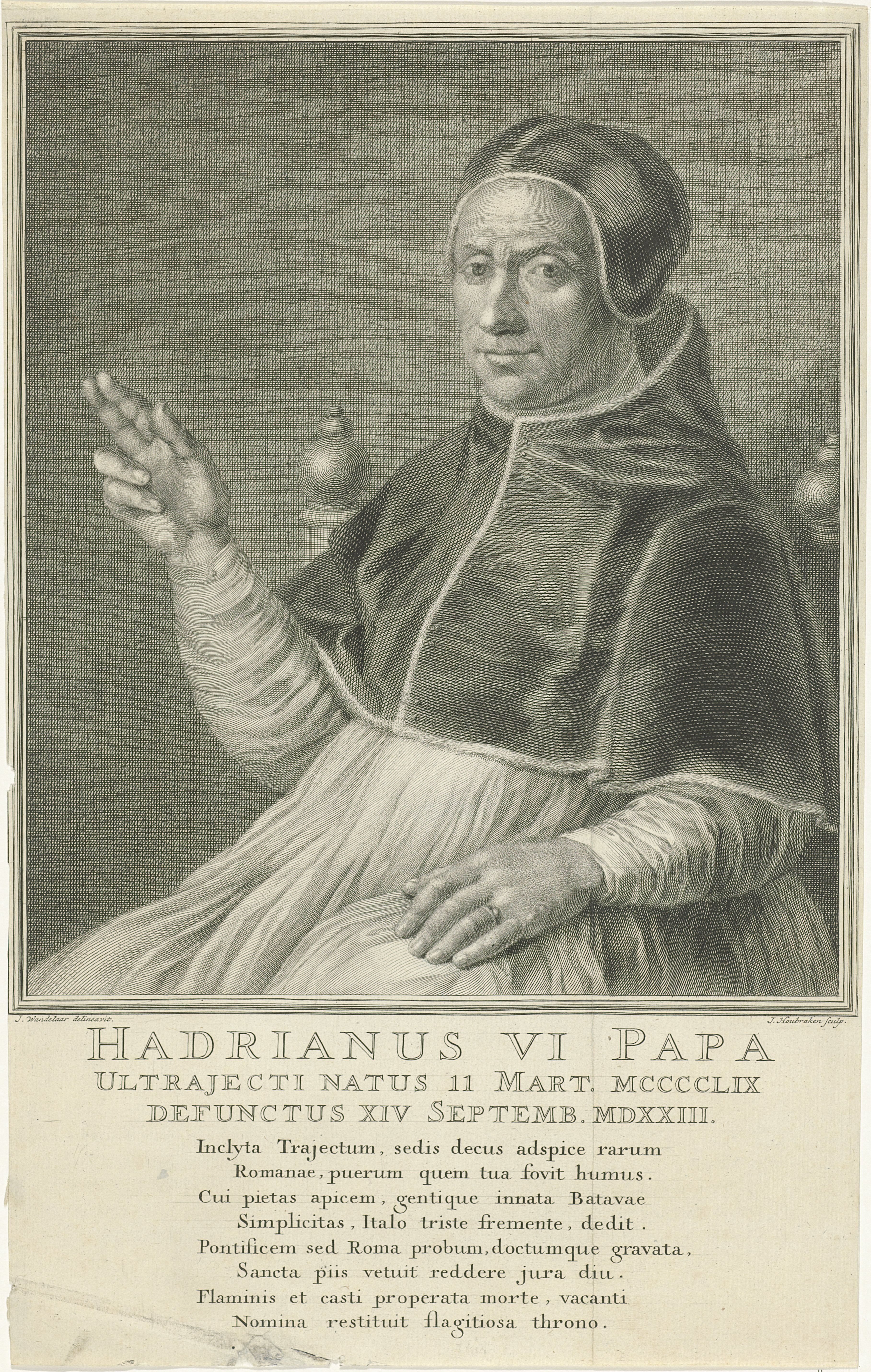 Portret van paus Adrianus VI