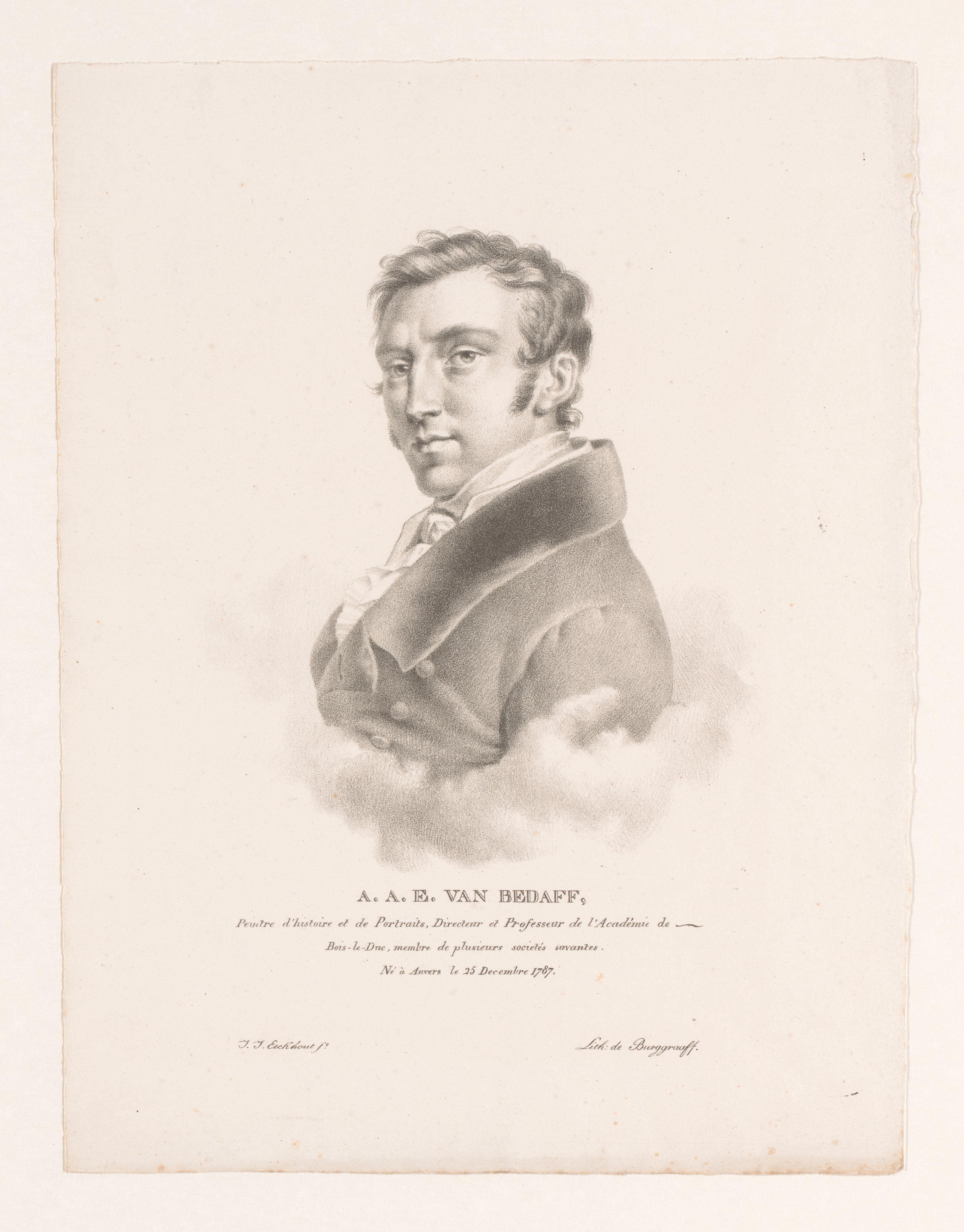 Portret van Antonis Aloisius Emanuel van Bedaff