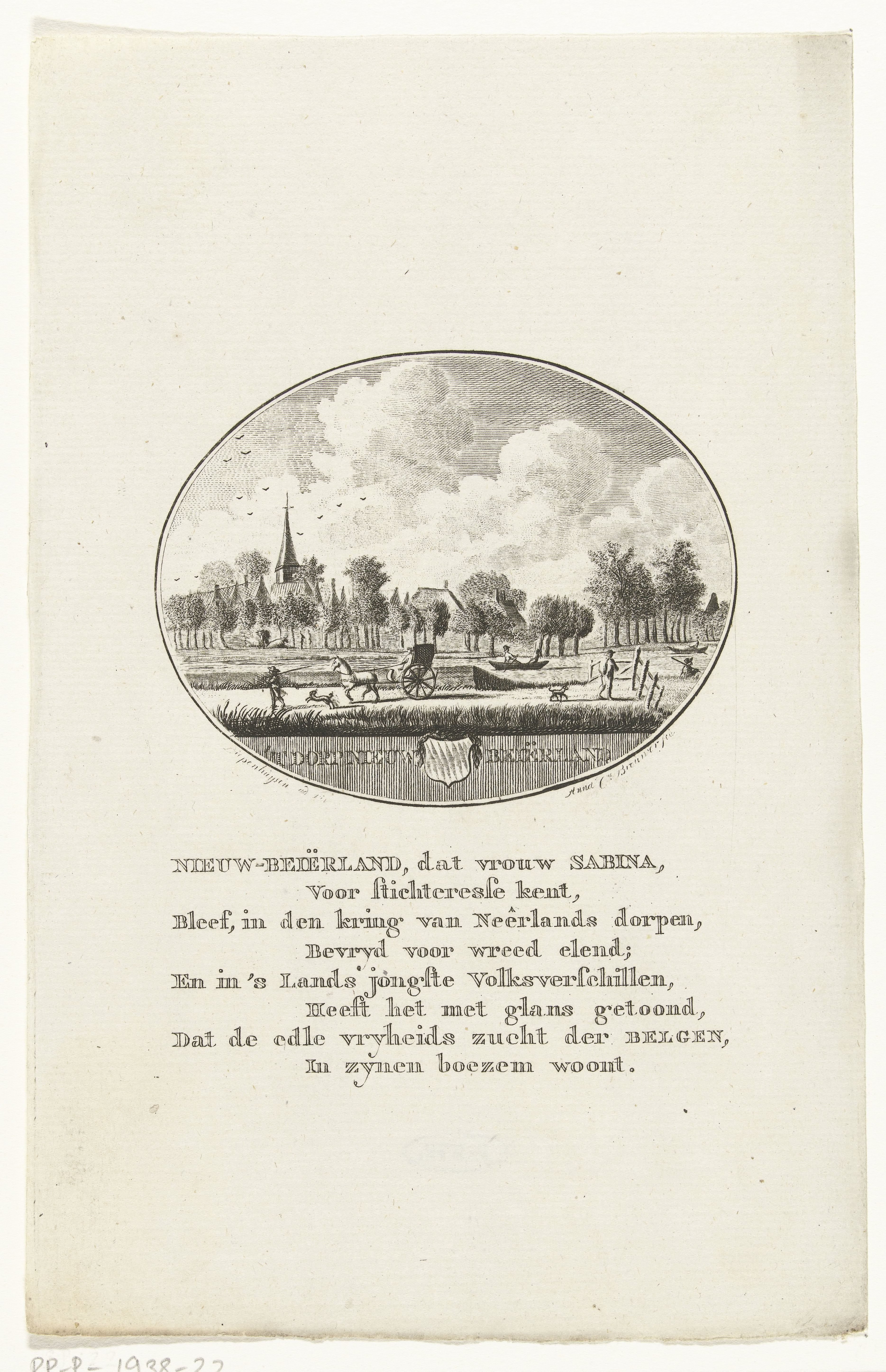 Gezicht op het dorp Nieuw-Beijerland