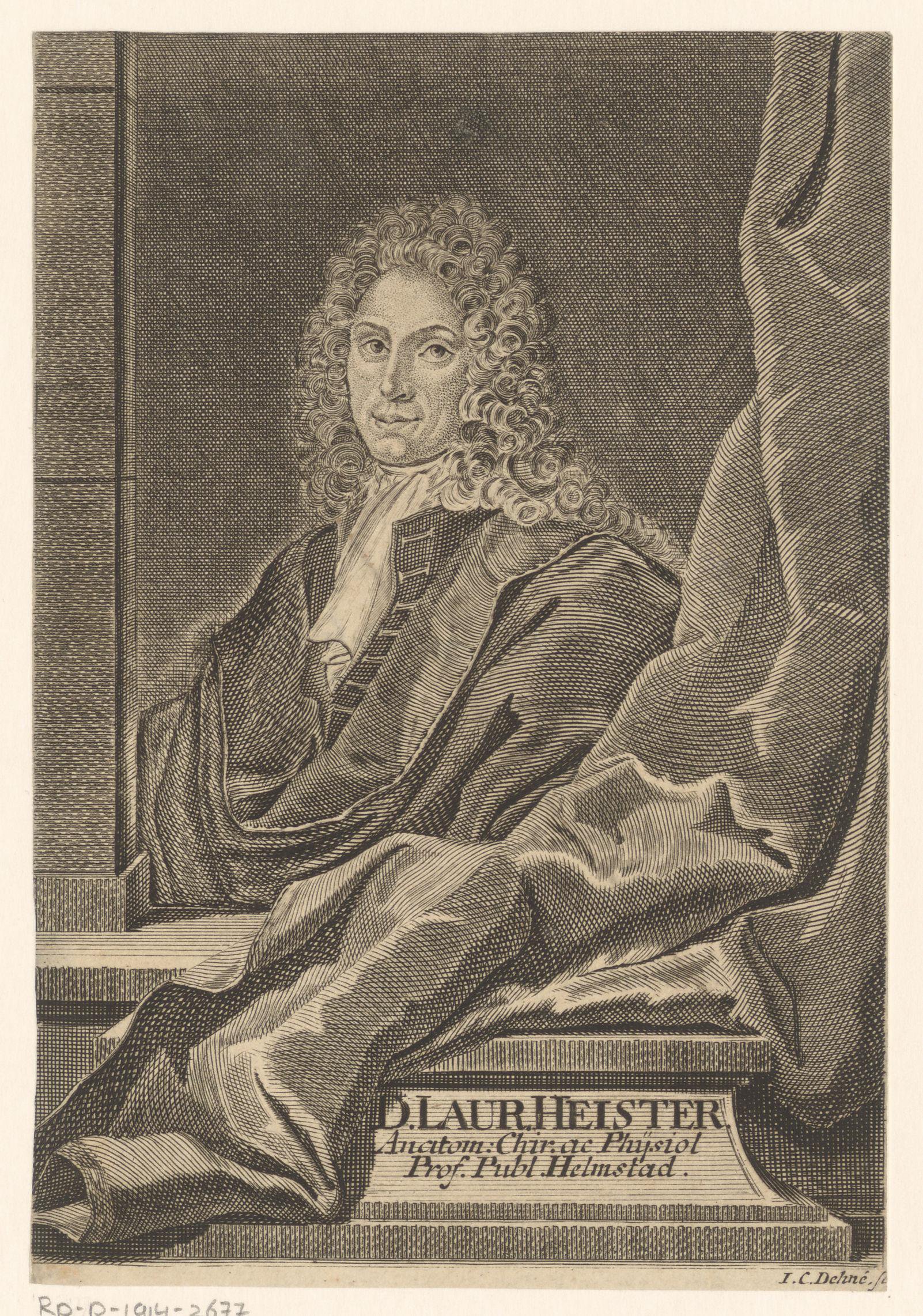 Portret van Lorenz Heister