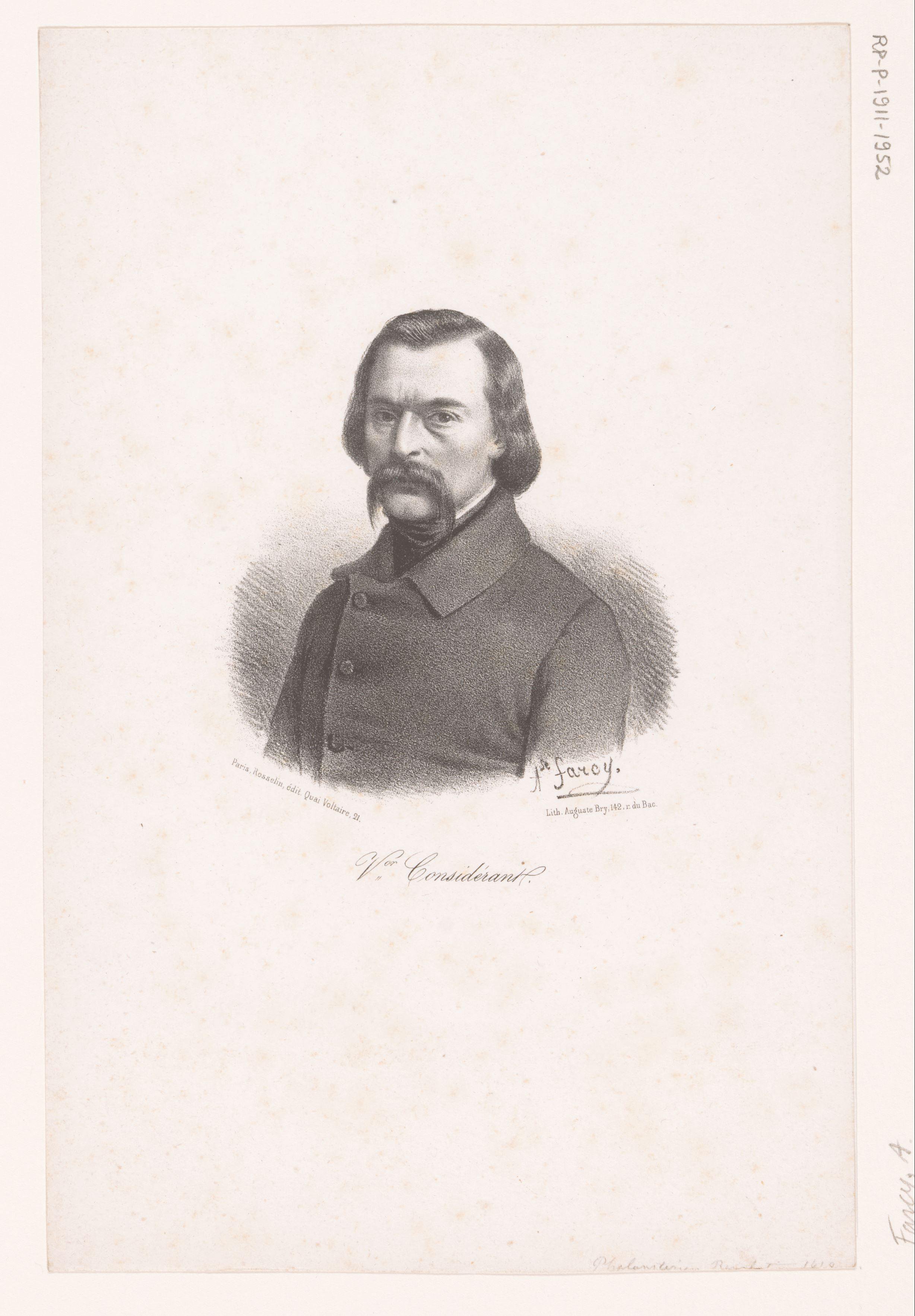 Portret van Victor Considerant