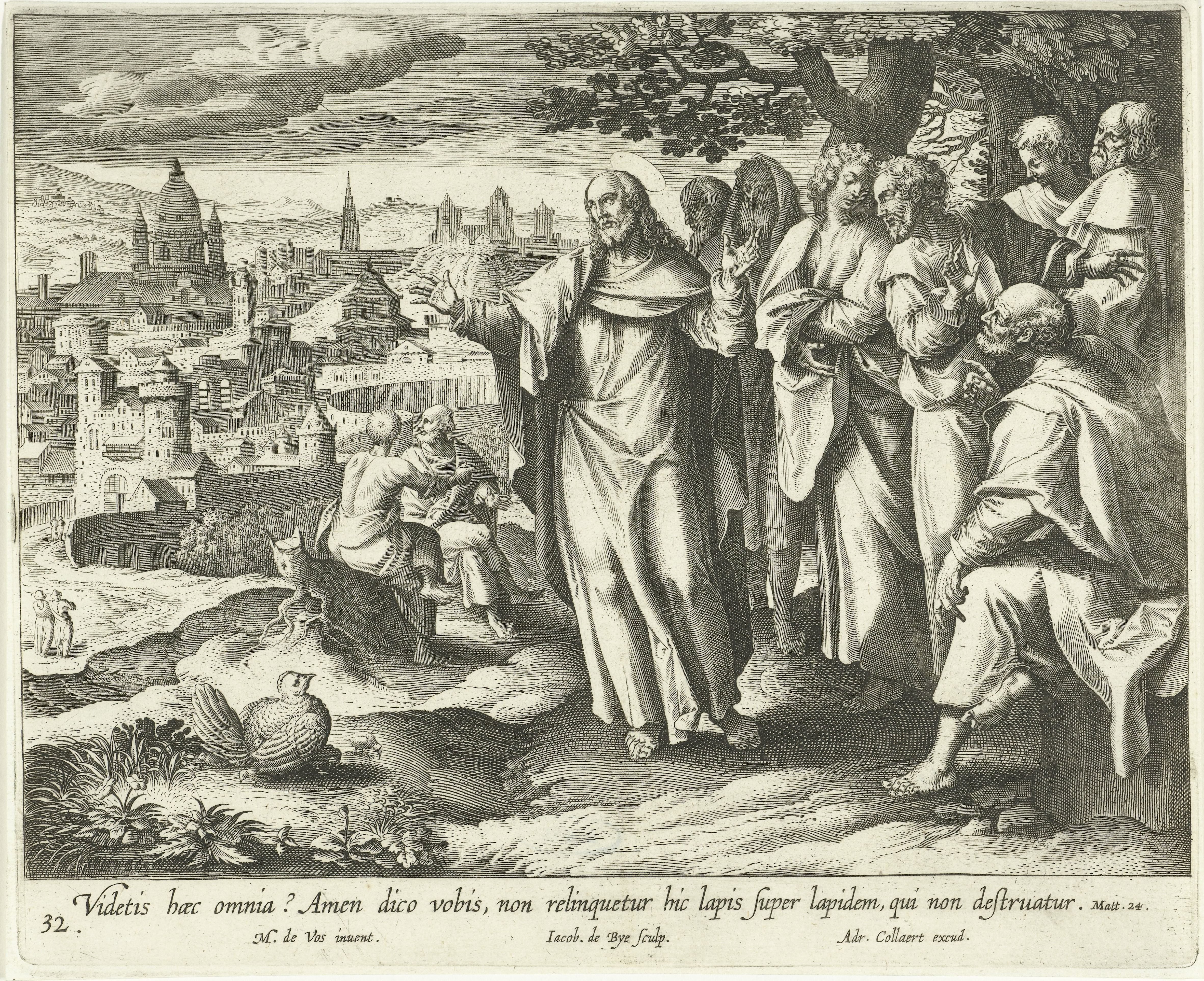 Christus voorspelt de vernietiging van Jeruzalem